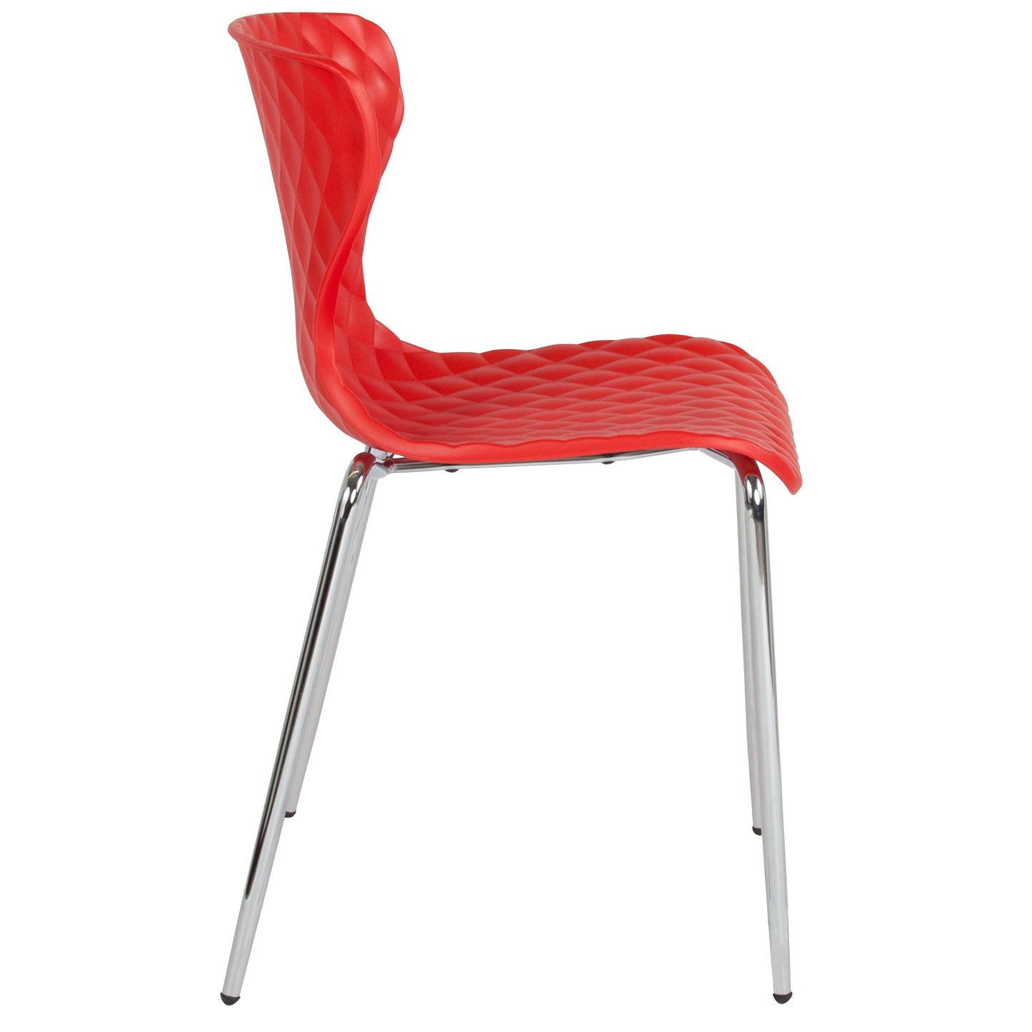 Red Plastic Stack Chair LF-7-07C-RED-GG