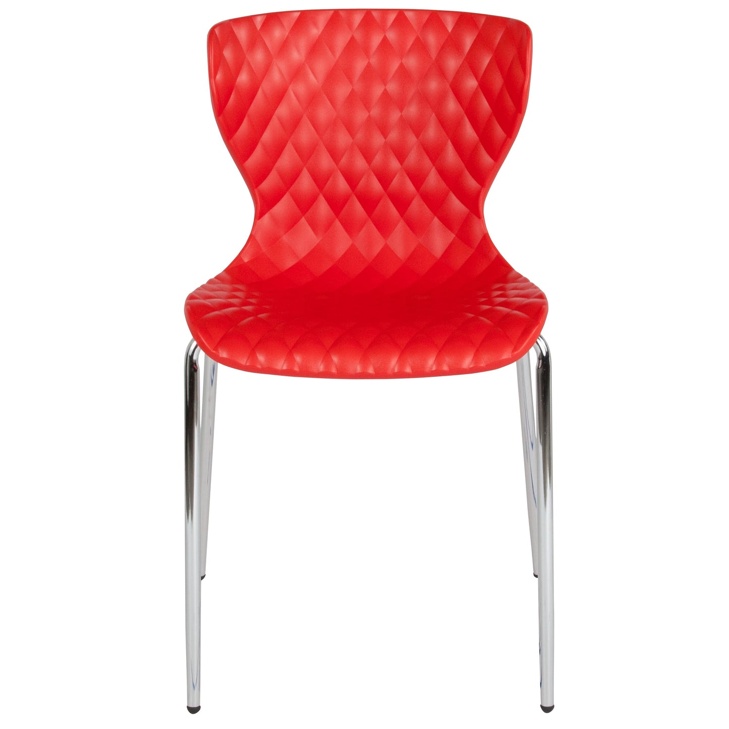 Red Plastic Stack Chair LF-7-07C-RED-GG