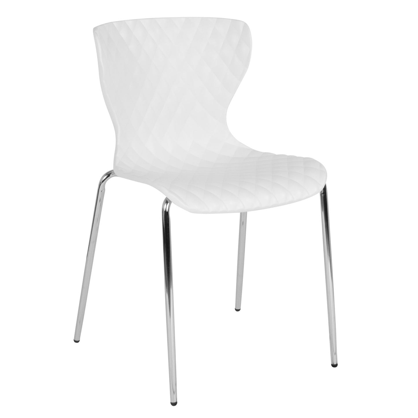 White Plastic Stack Chair LF-7-07C-WH-GG