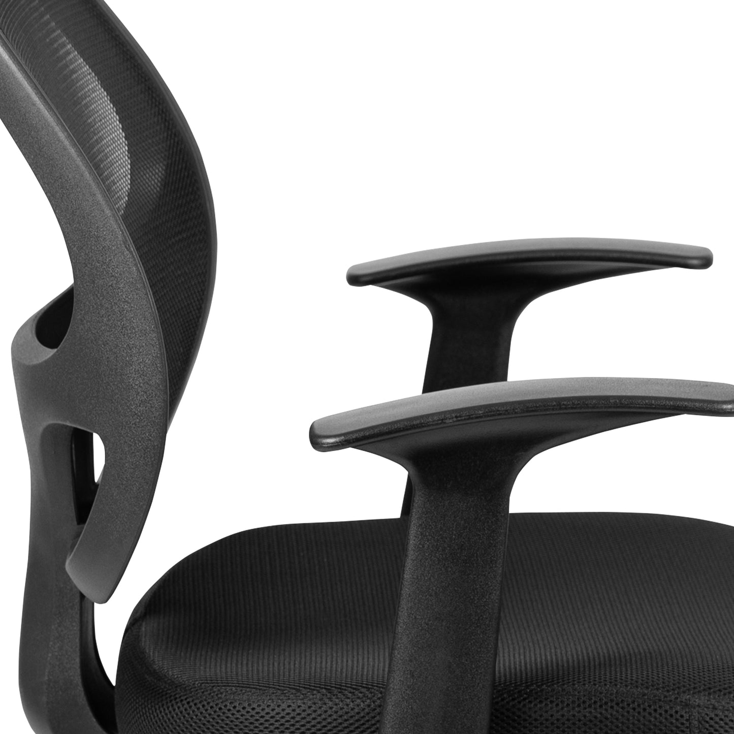 Black Mid-Back Task Chair LF-W-118A-BK-GG