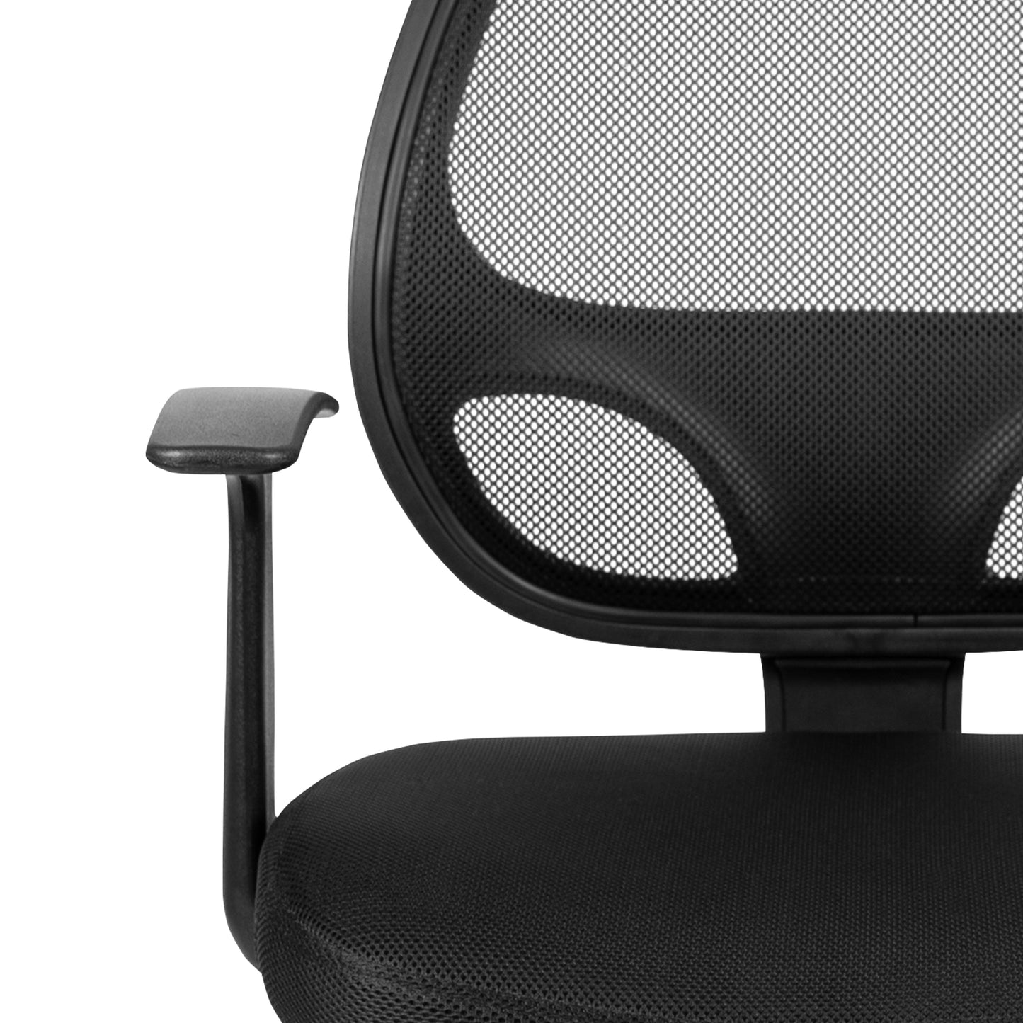 Black Mid-Back Task Chair LF-W-118A-BK-GG