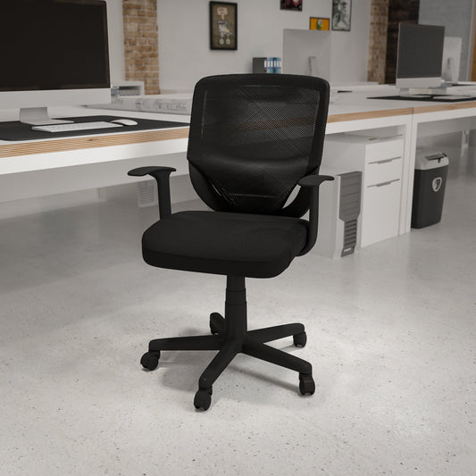 Black Mid-Back Task Chair LF-W-95A-BK-GG