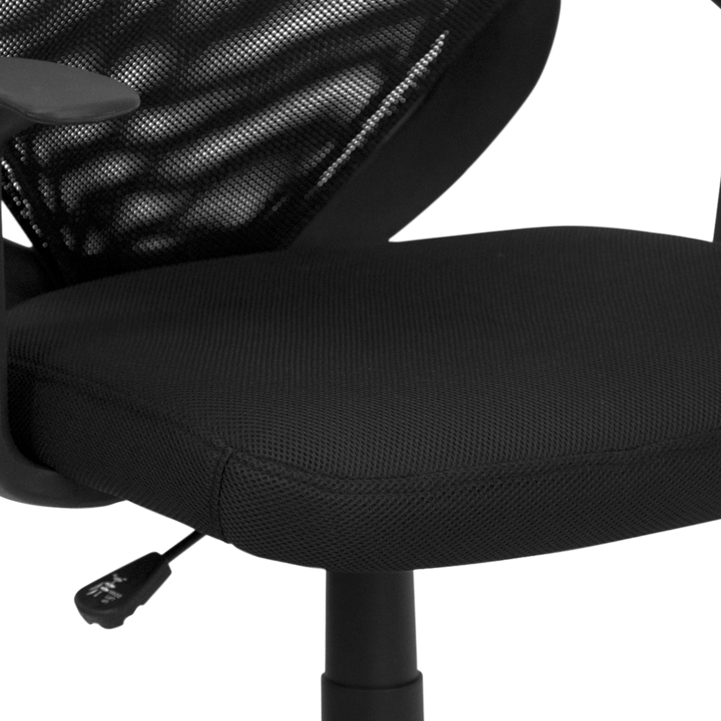 Black Mid-Back Task Chair LF-W-95A-BK-GG