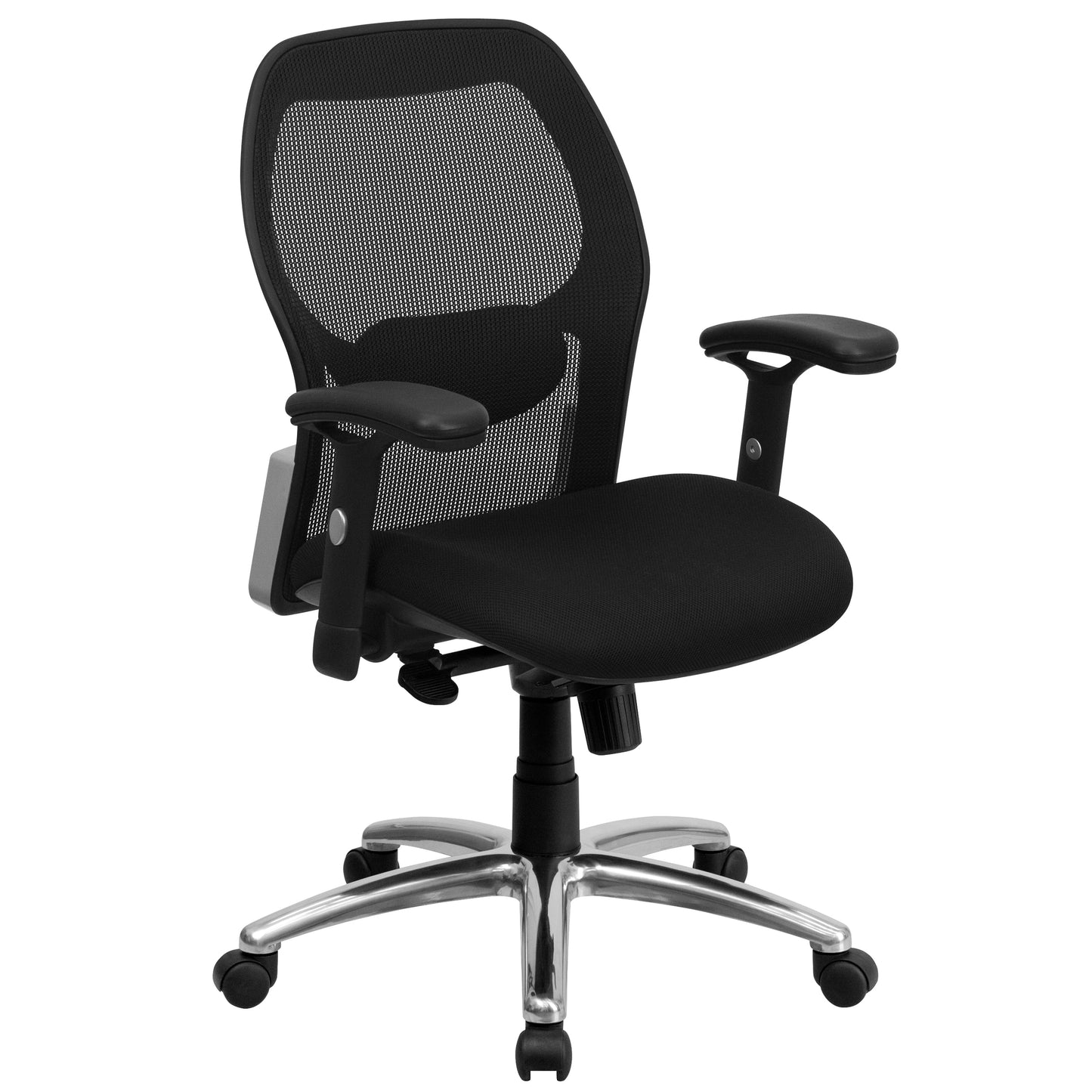 Black Mid-Back Mesh Chair LF-W42-GG