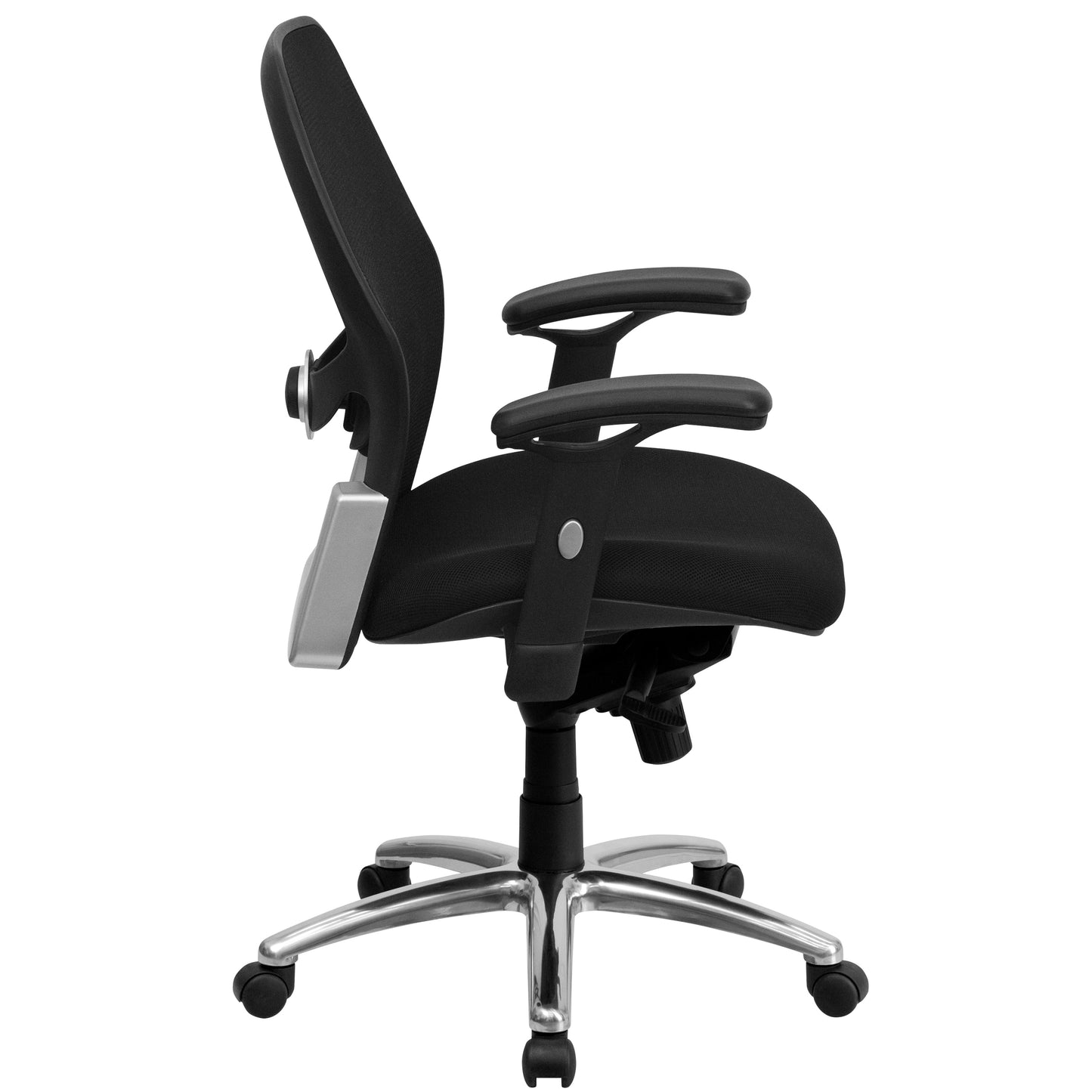 Black Mid-Back Mesh Chair LF-W42-GG