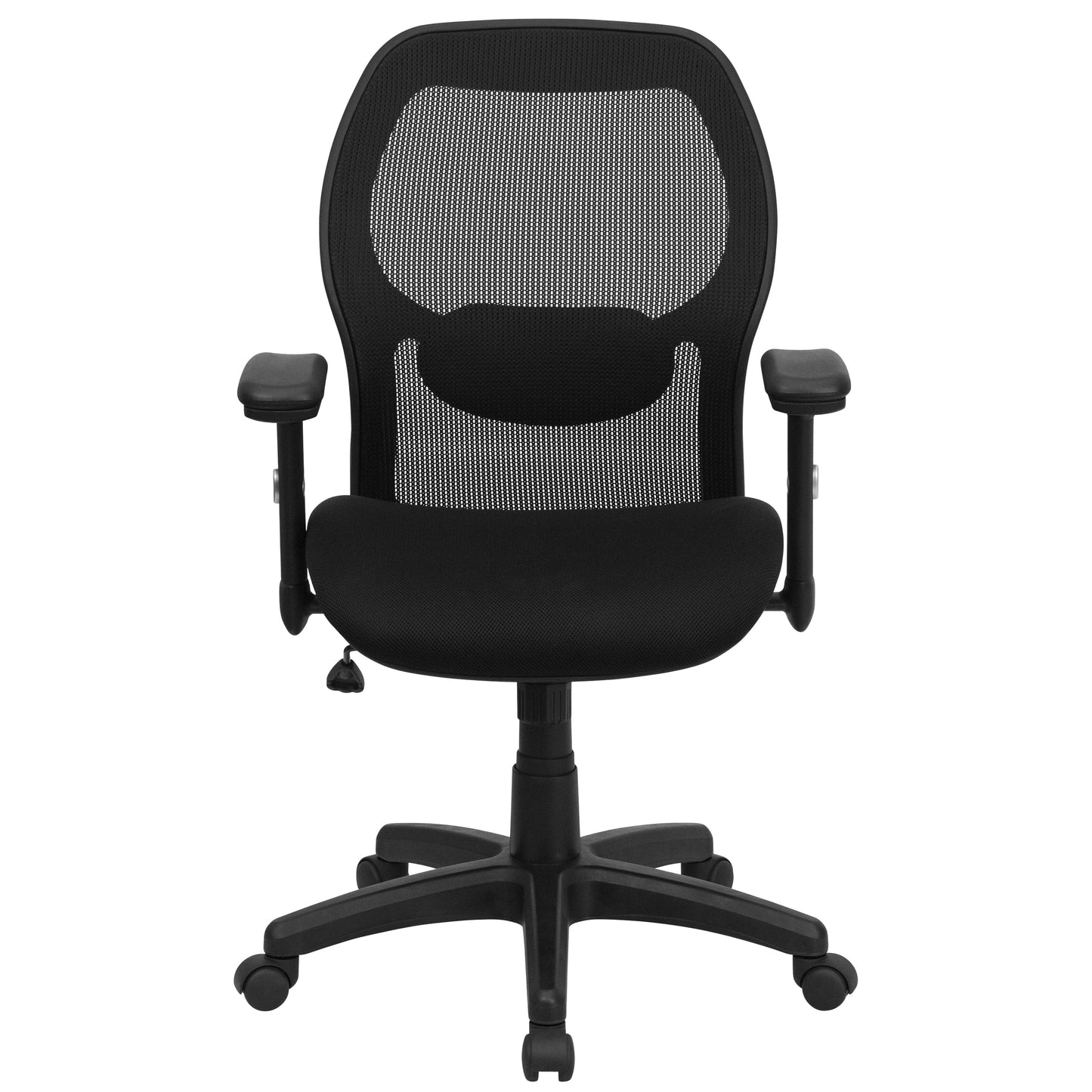 Black Mid-Back Mesh Chair LF-W42B-GG