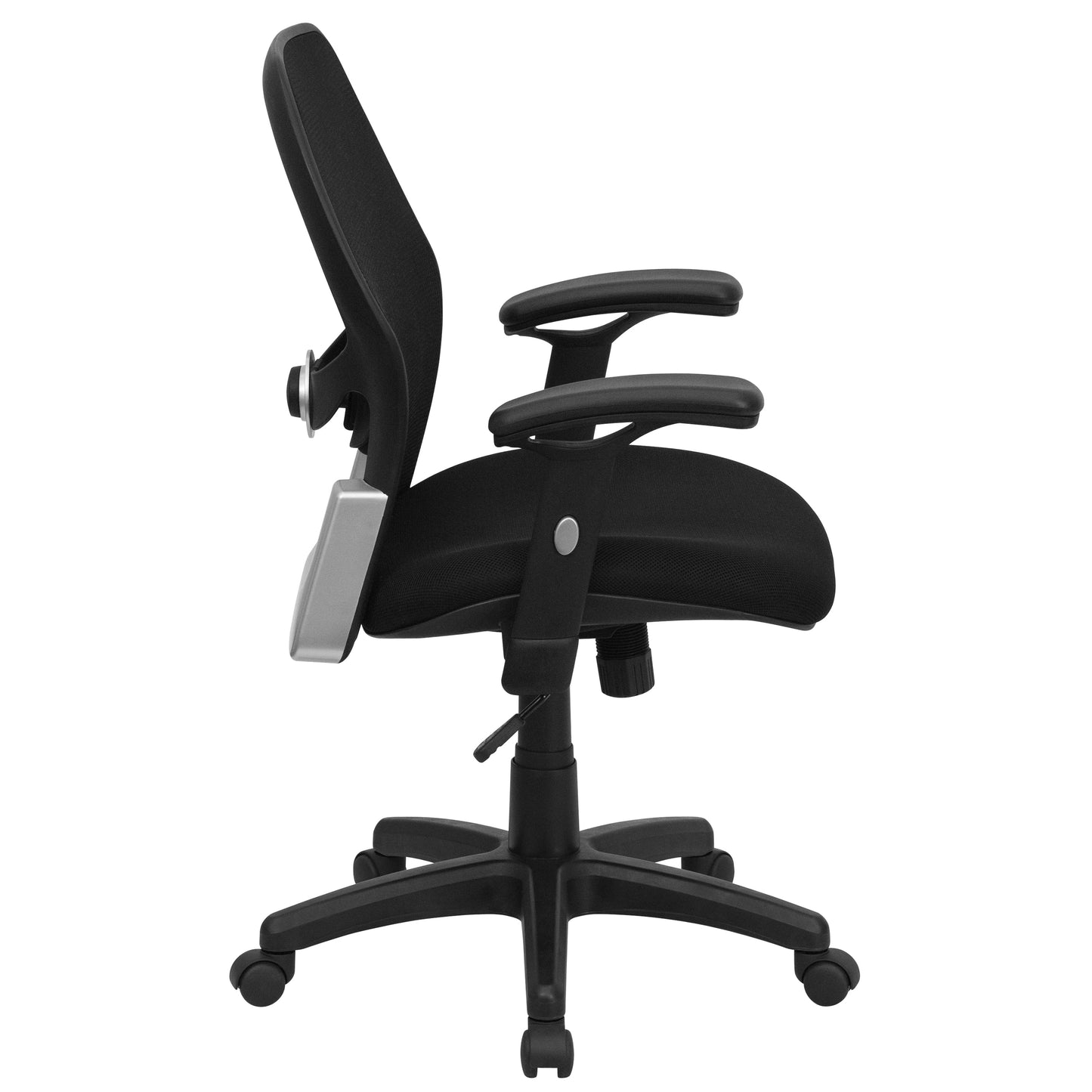 Black Mid-Back Mesh Chair LF-W42B-GG