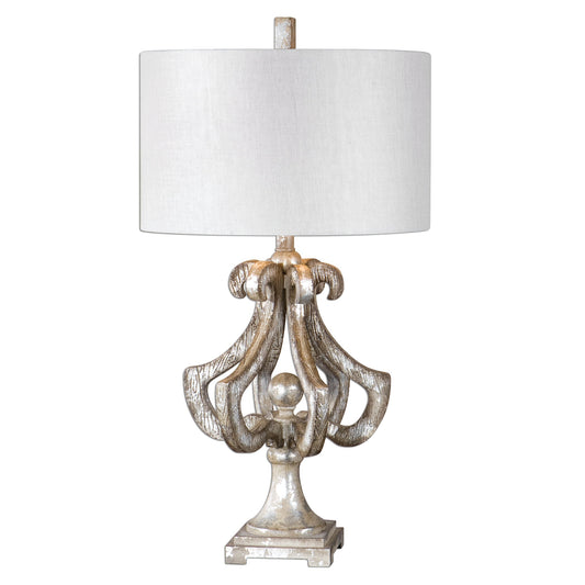 Uttermost Vinadio Distressed Silver Table Lamp