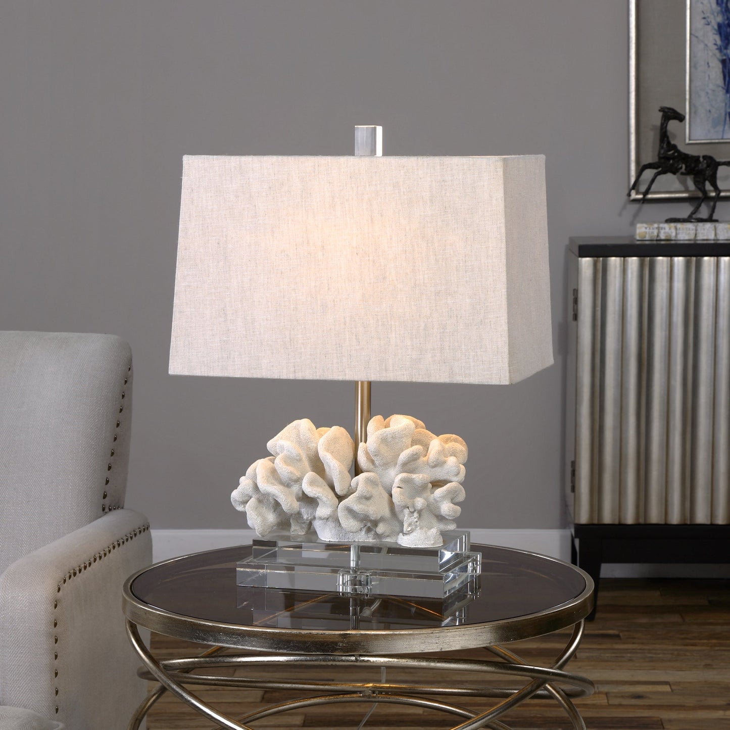 Uttermost Coral Sculpture Table Lamp