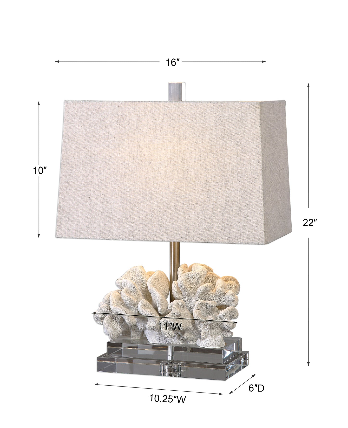 Uttermost Coral Sculpture Table Lamp