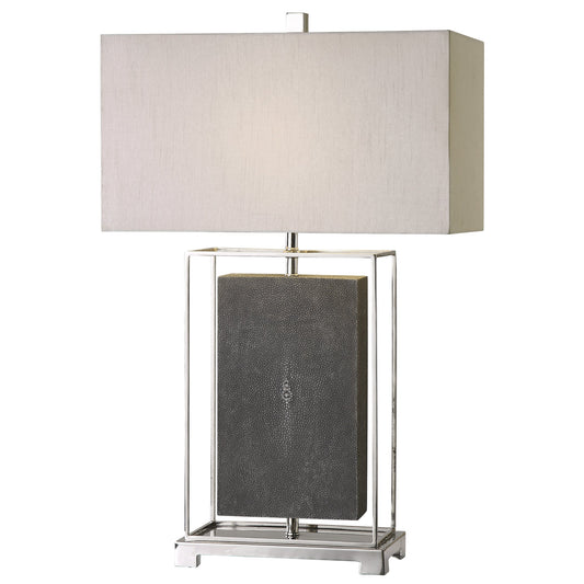 Uttermost Sakana Gray Textured Table Lamp