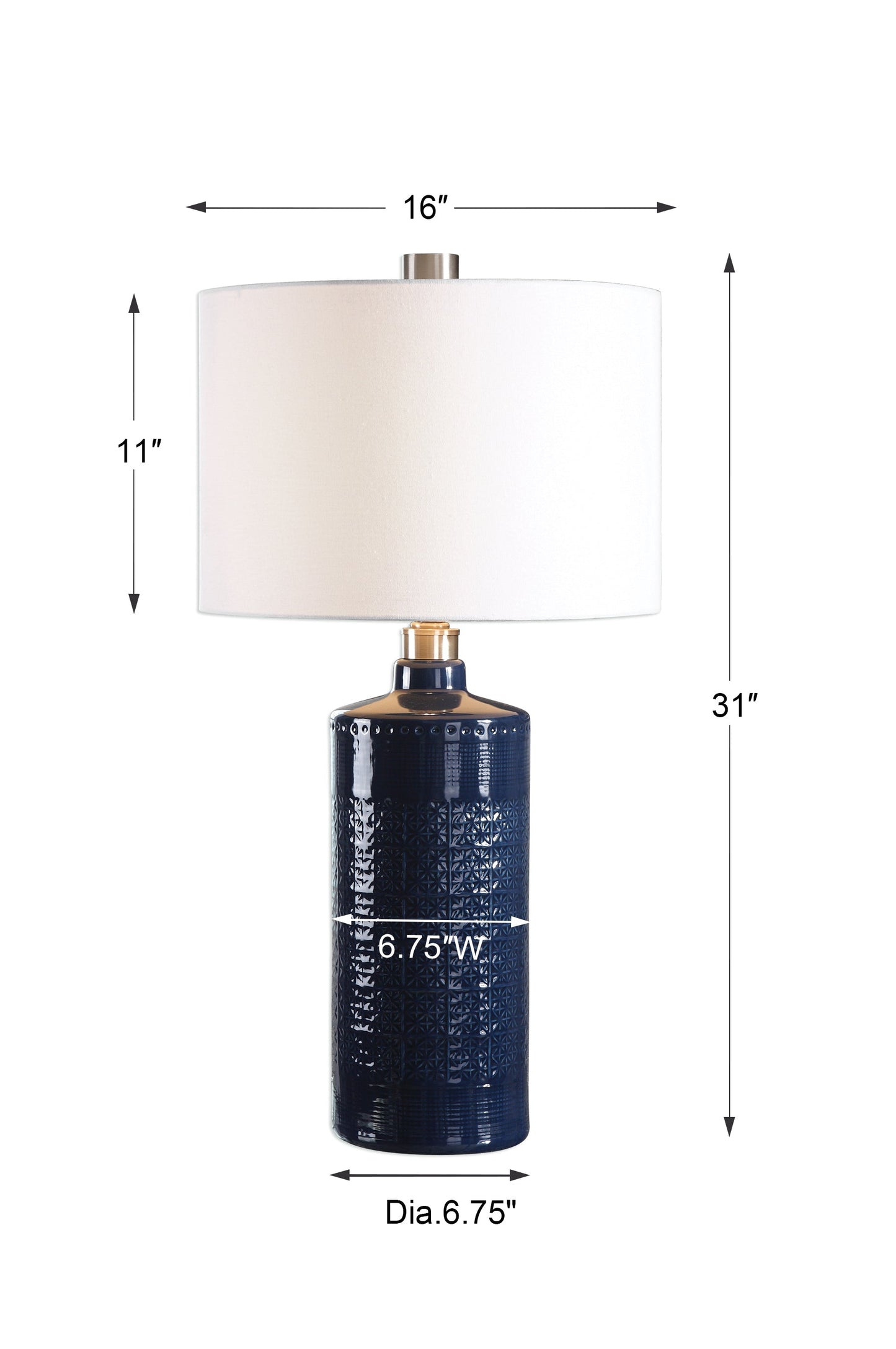 Uttermost Thalia Royal Blue Table Lamp