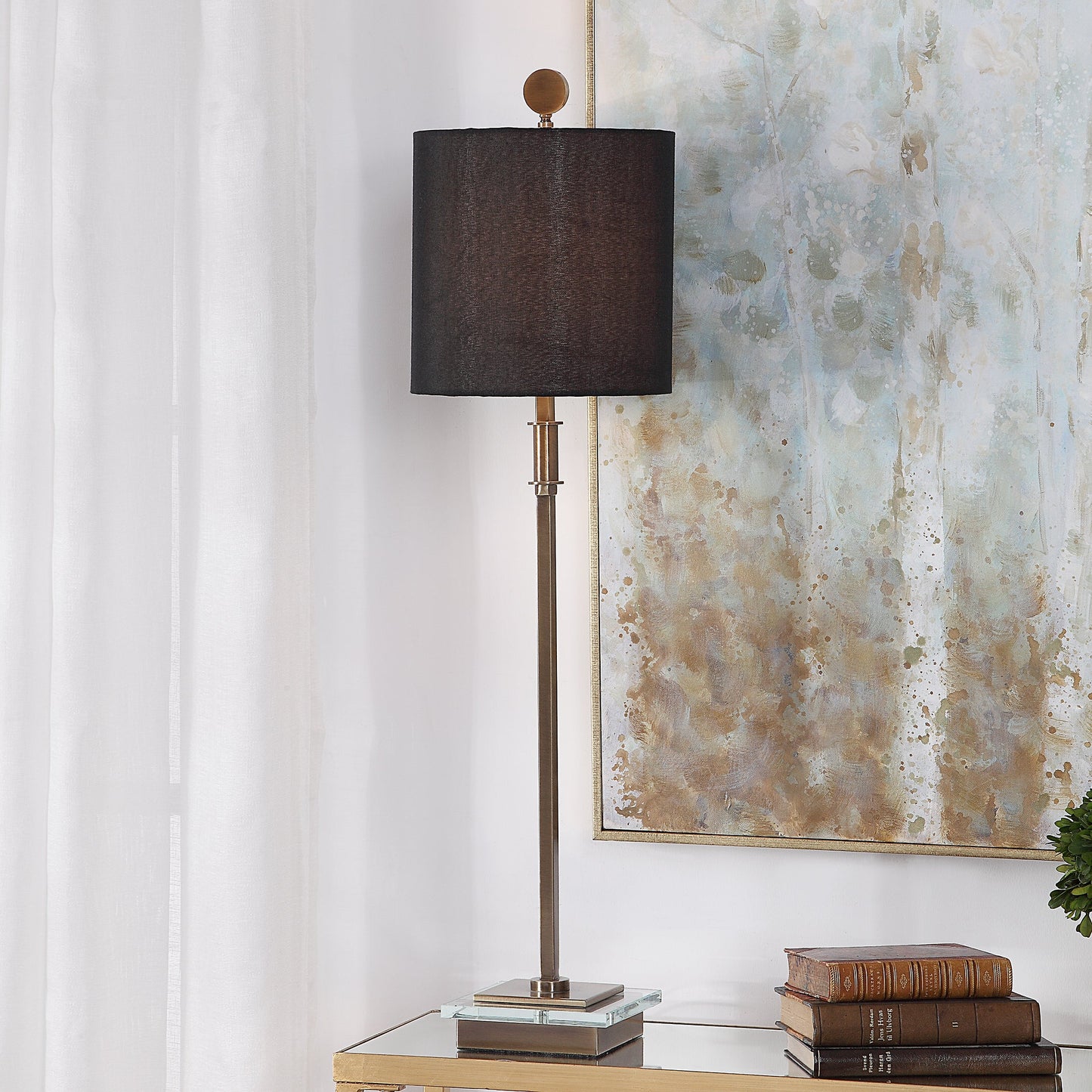 Uttermost Volante Antique Brass Table Lamp