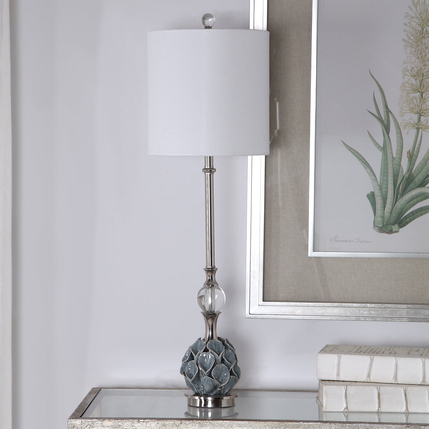 Uttermost Elody Blue Gray Buffet Lamp