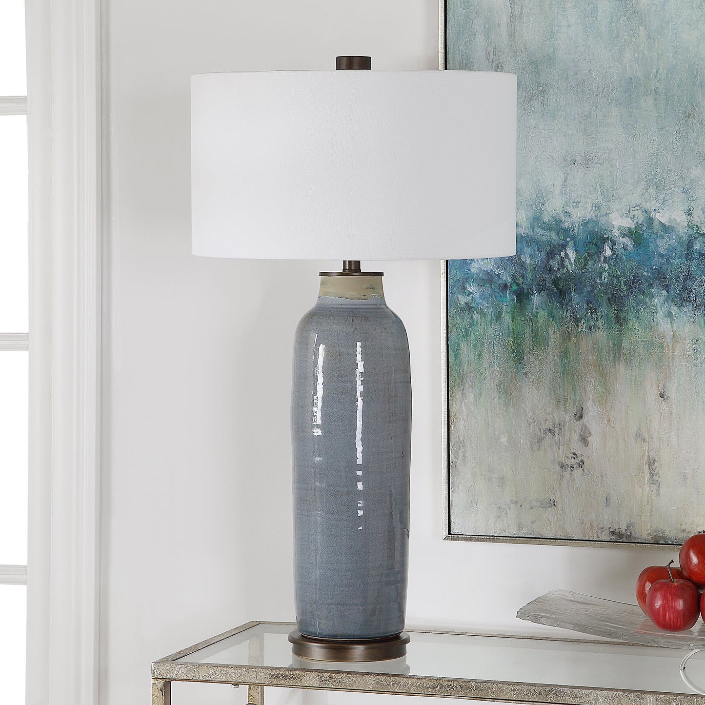 Uttermost Vicente Slate Blue Table Lamp