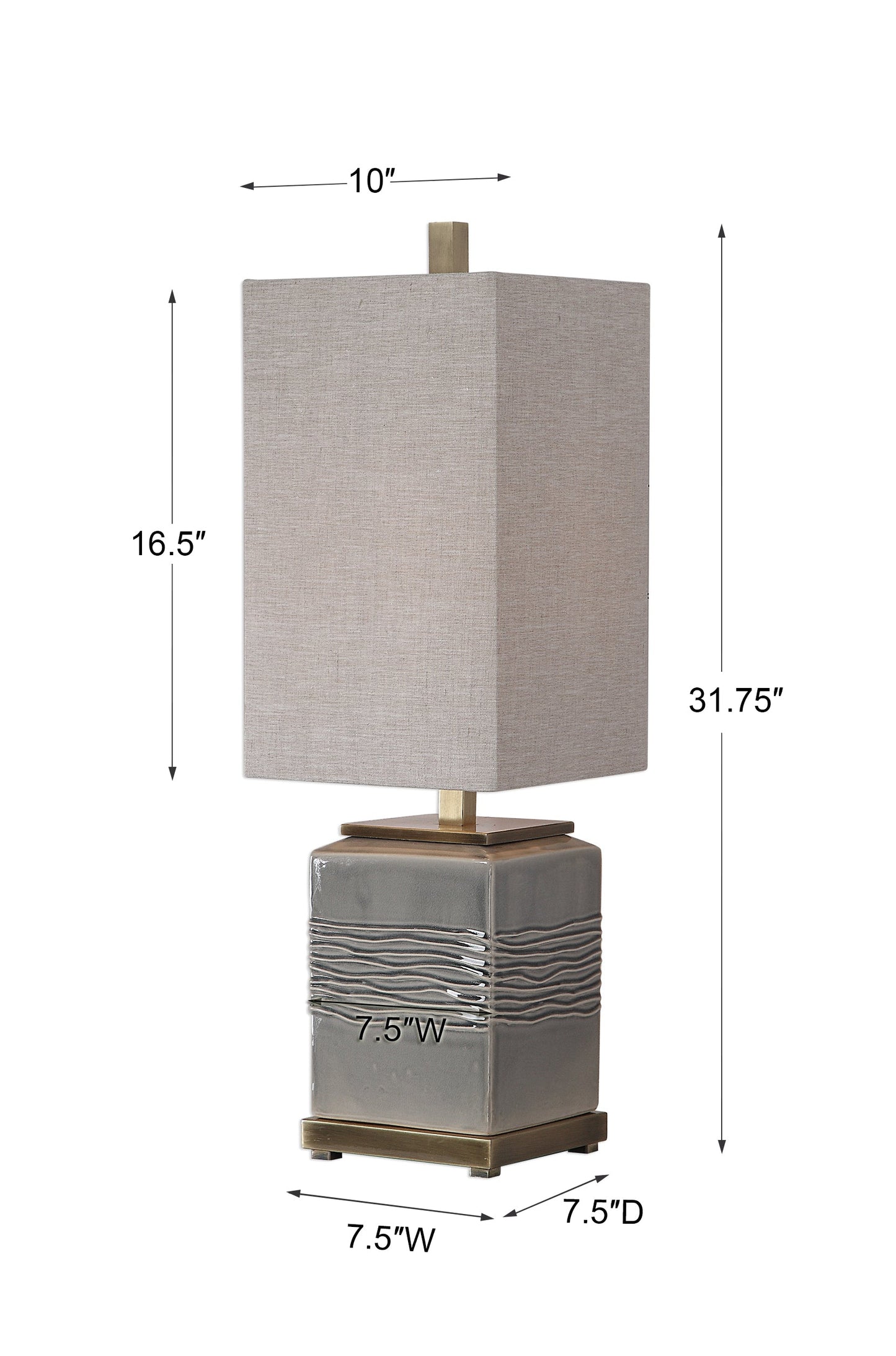 Uttermost Covey Gray Glaze Buffet Lamp