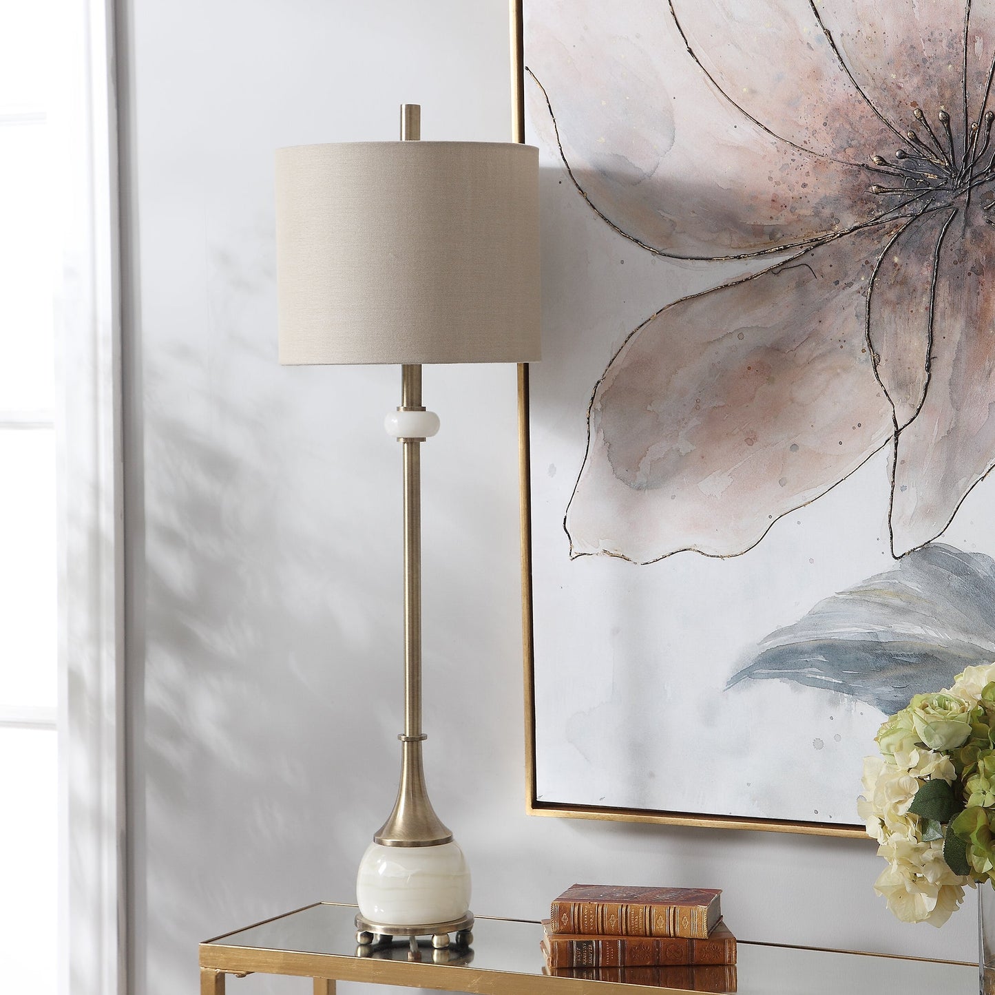 Uttermost Natania Plated Brass Buffet Lamp