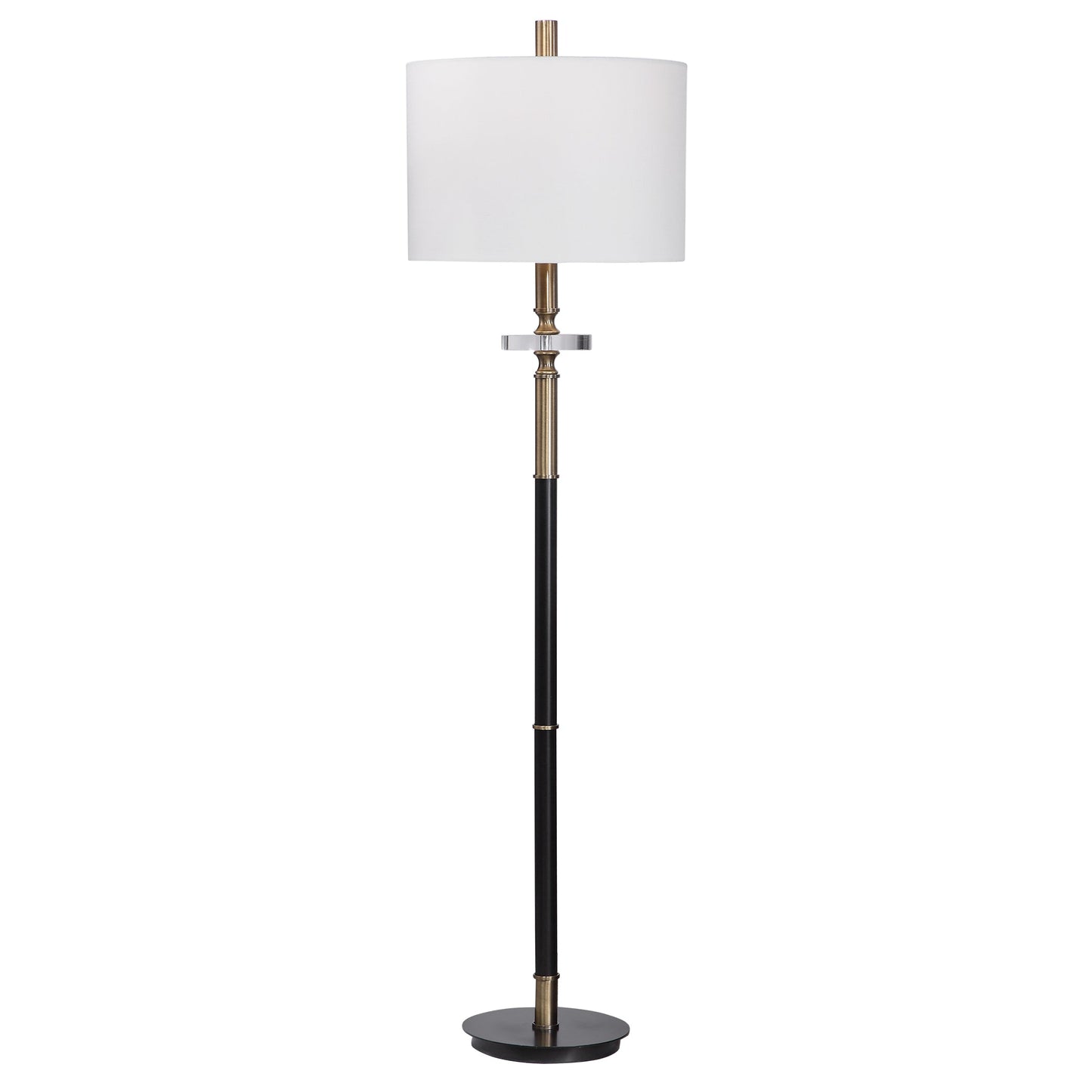 Uttermost Maud Aged Black Floor Lamp