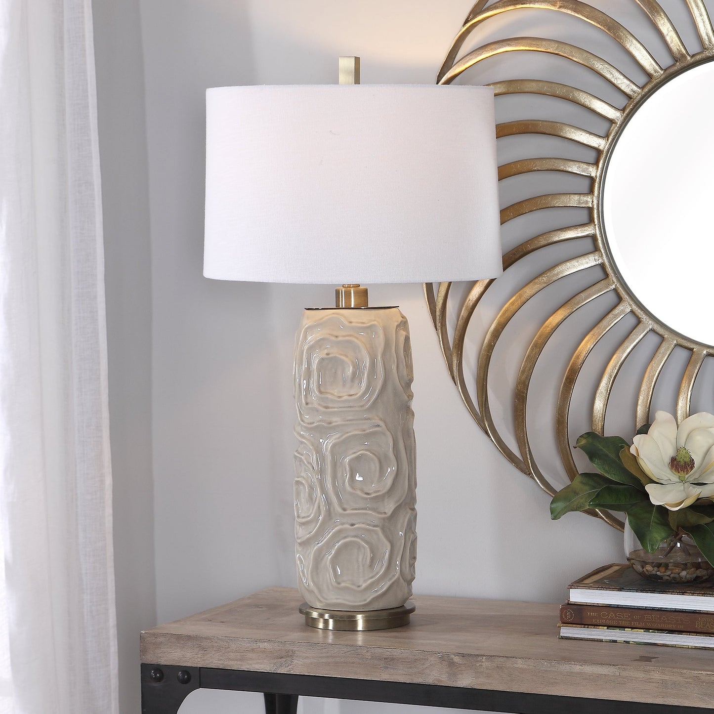 Uttermost Zade Warm Gray Table Lamp