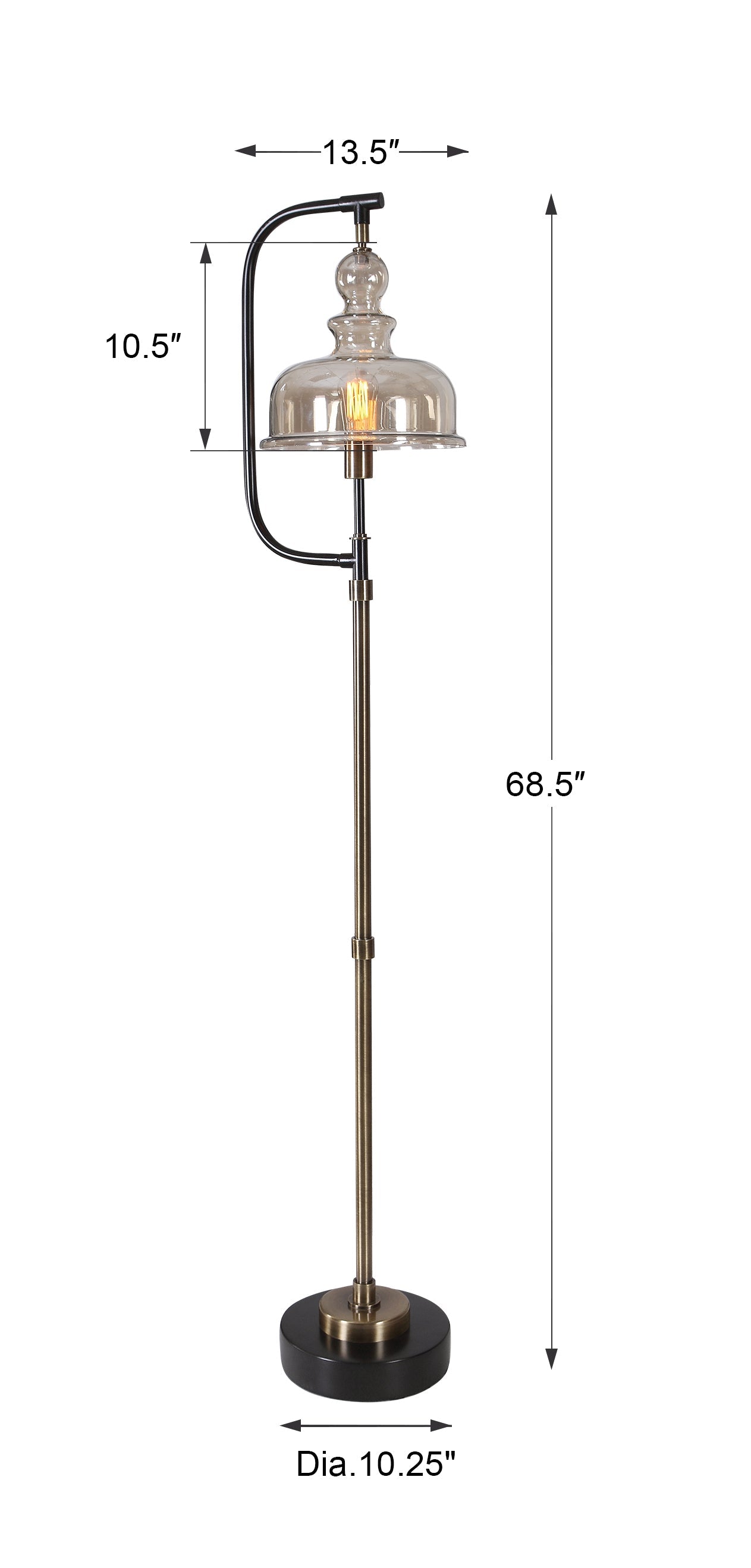 Uttermost Elieser Industrial Floor Lamp