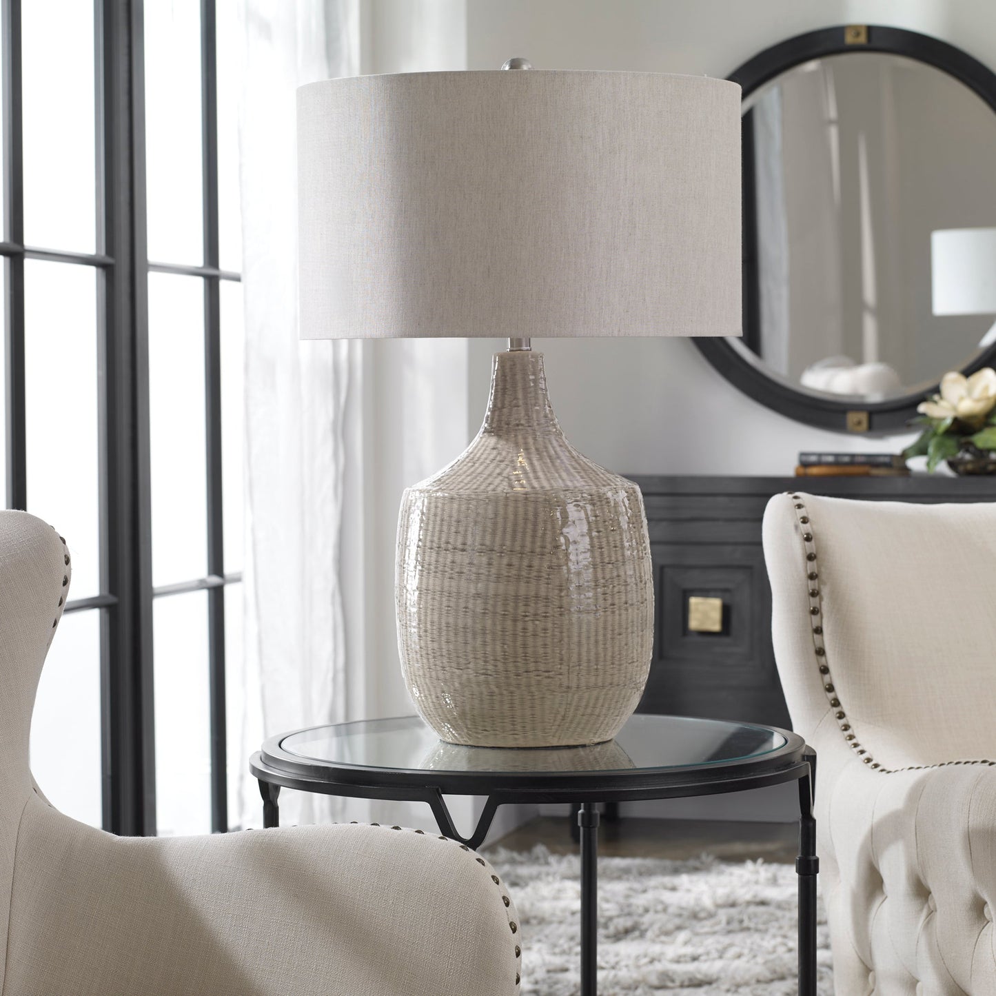 Uttermost Felipe Gray Table Lamp