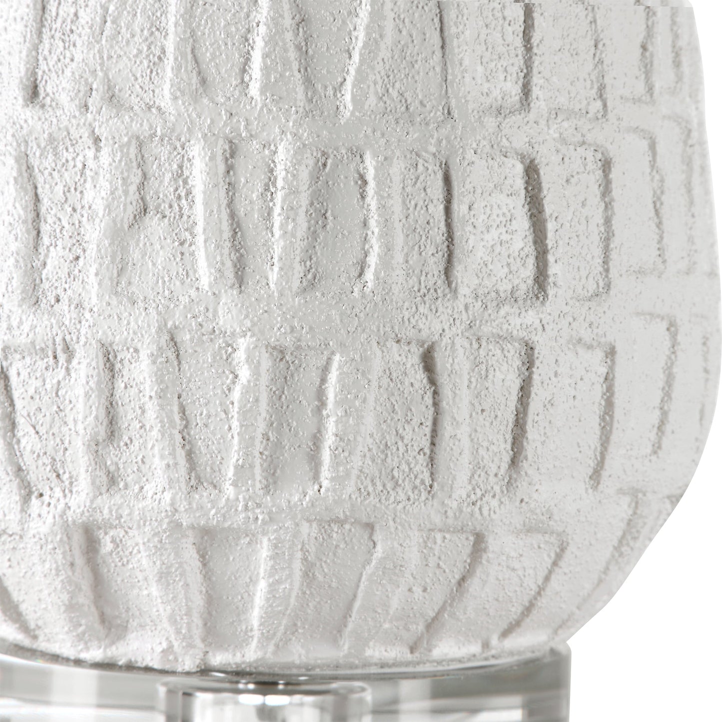 Uttermost Caelina Textured White Table Lamp