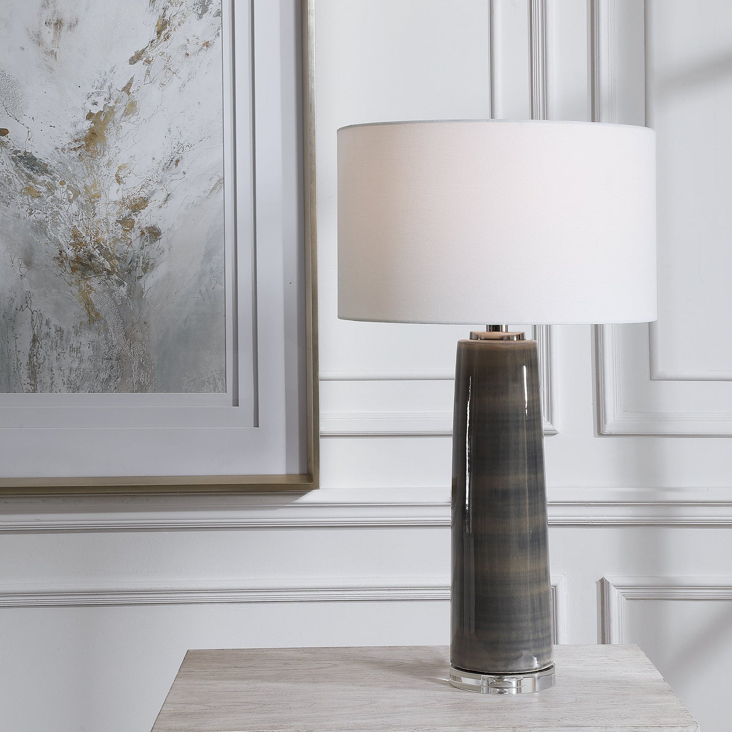 Uttermost Seurat Charcoal Table Lamp