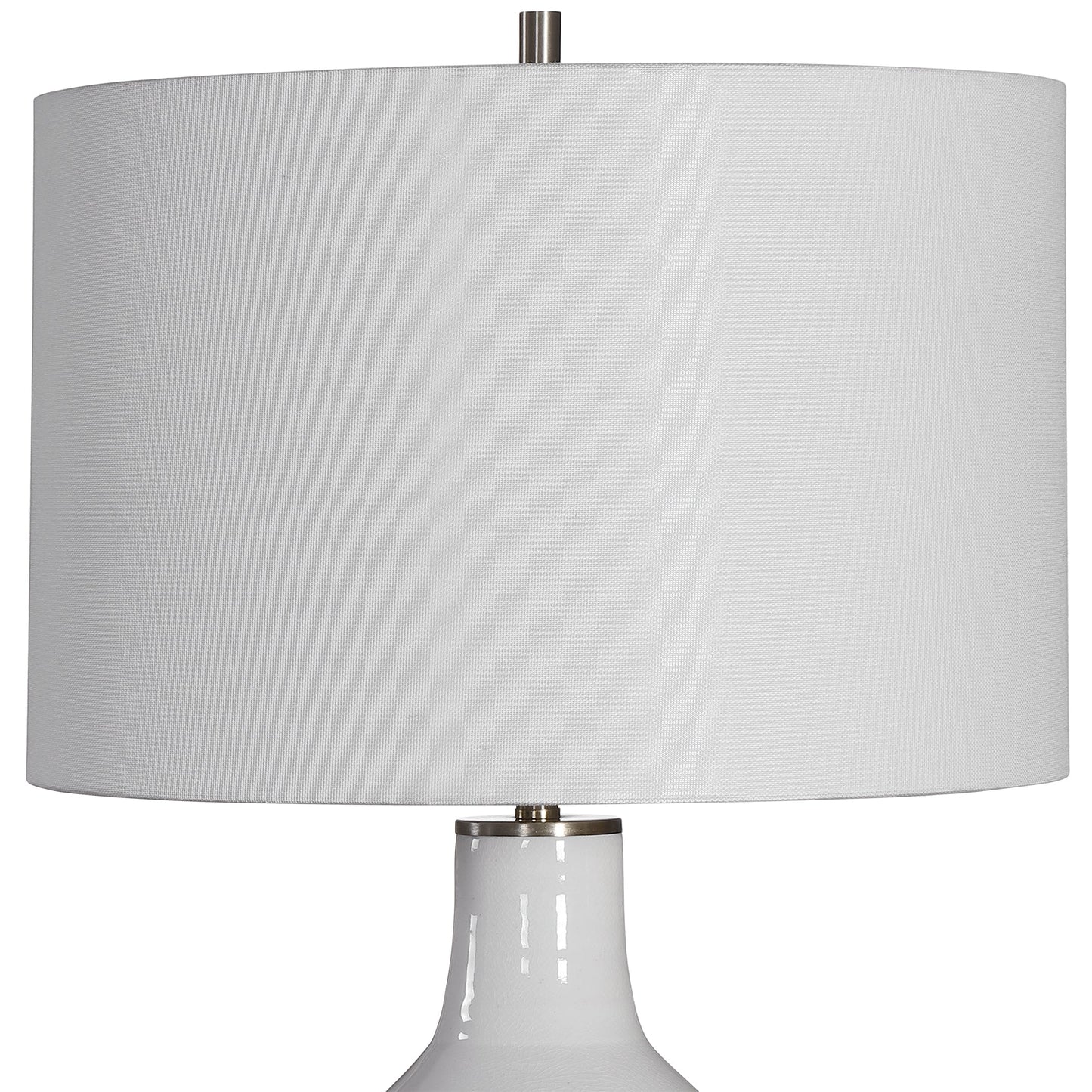 Uttermost Dakota White Crackle Table Lamp