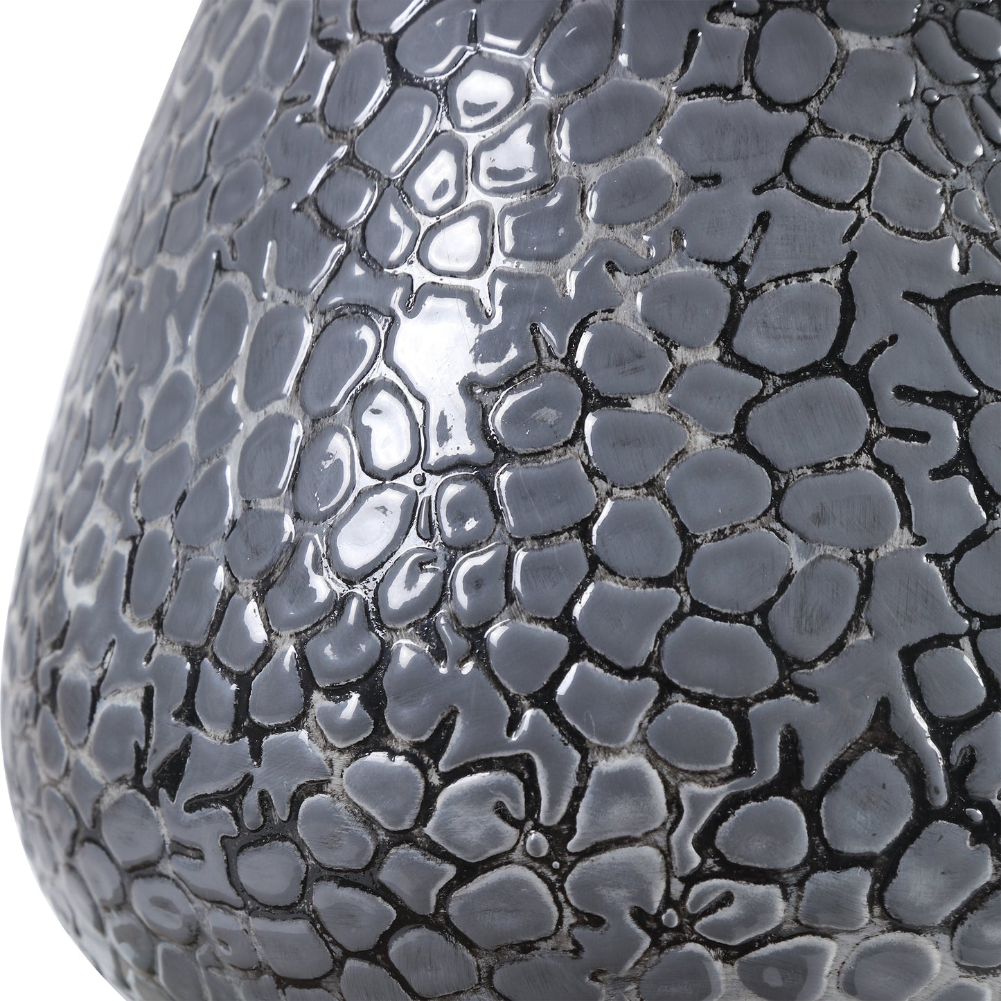 Uttermost Pebbles Metallic Gray Table Lamp