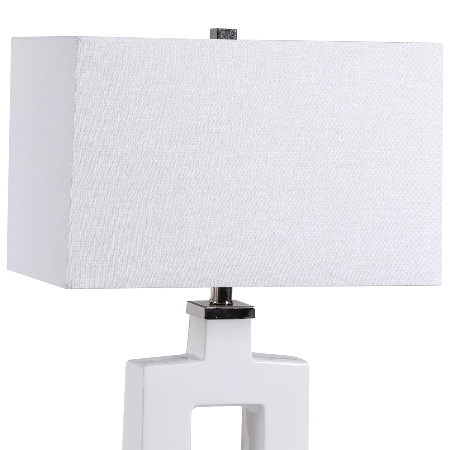 Uttermost Entry Modern White Table Lamp