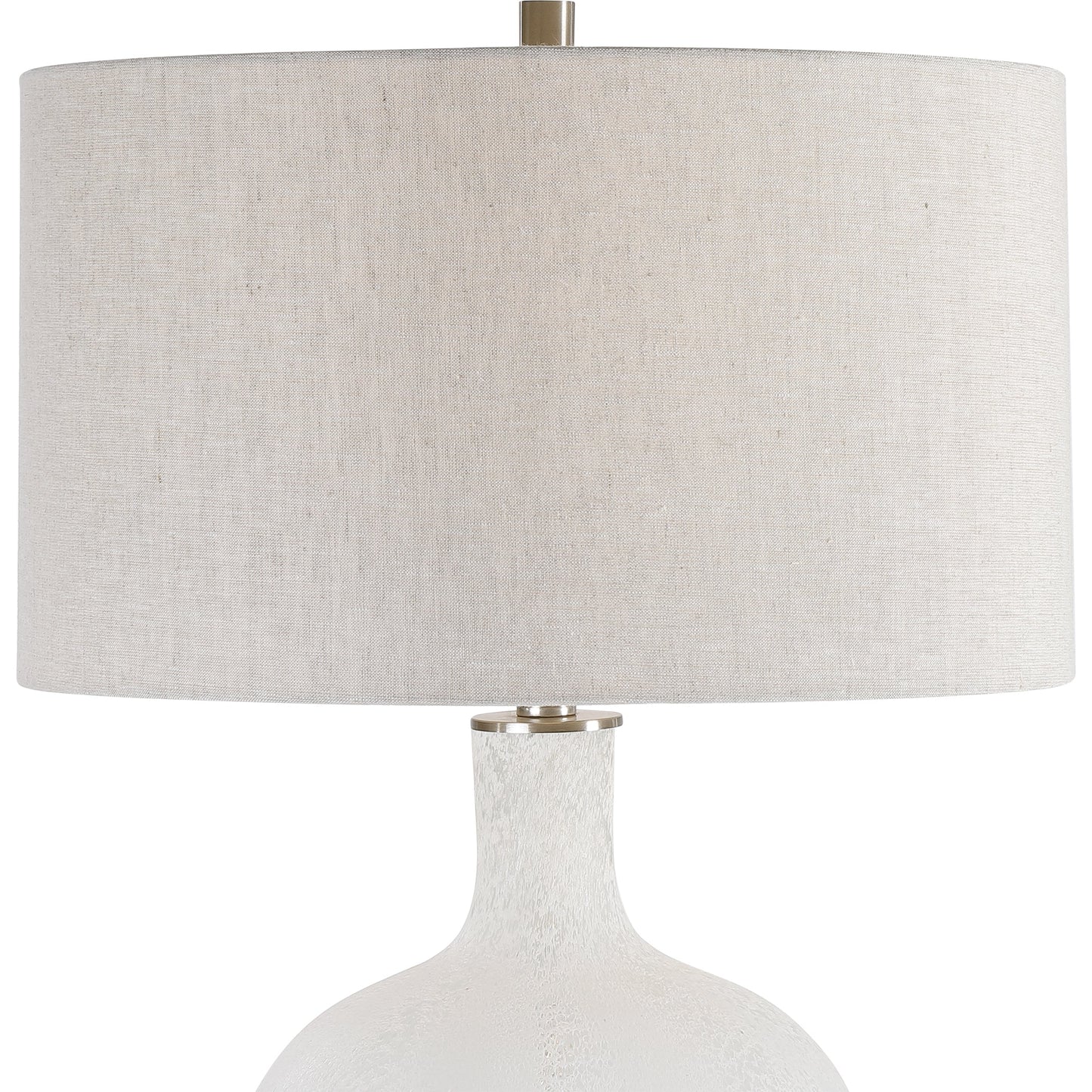 Uttermost Whiteout Mottled Glass Table Lamp