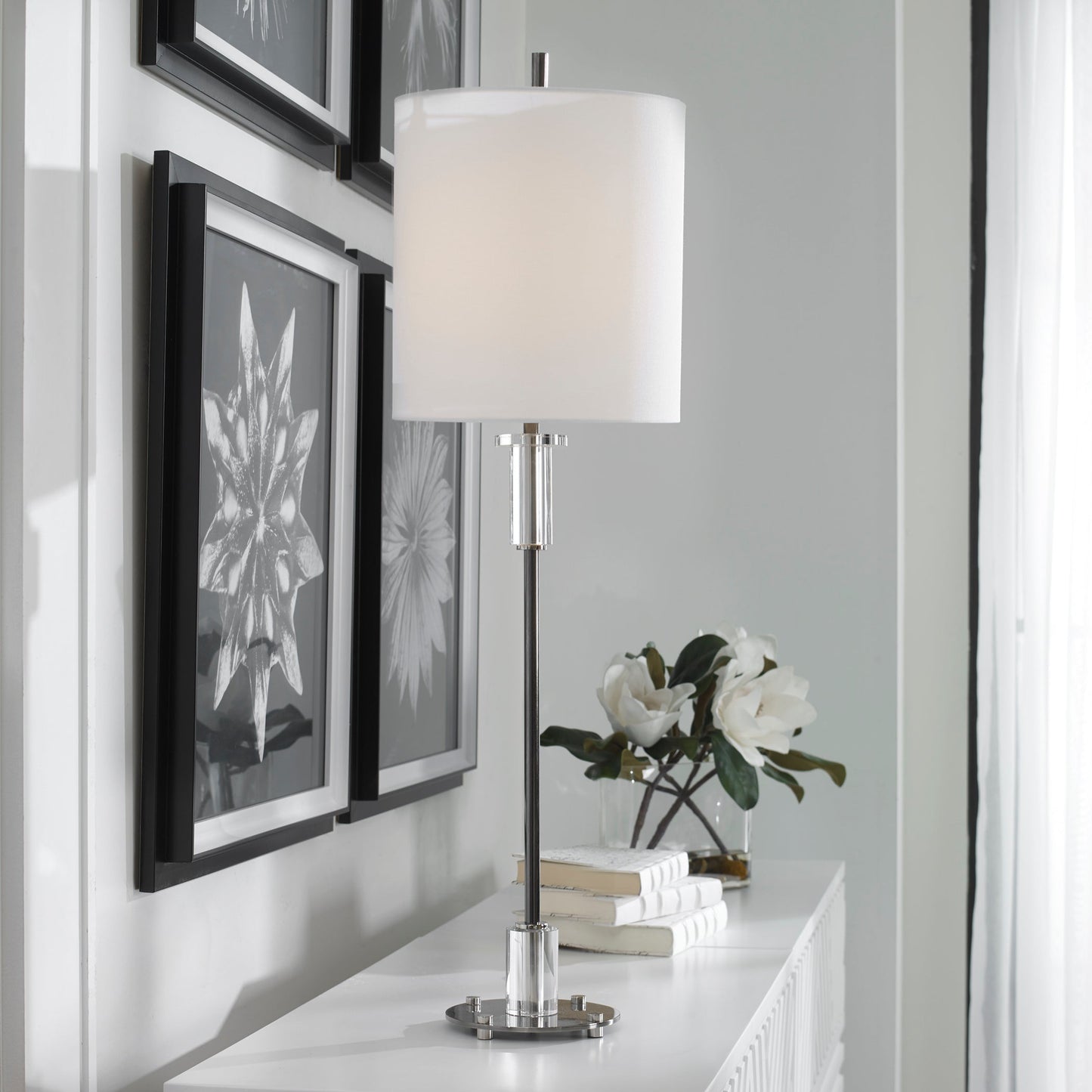 Uttermost Aurelia Steel Buffet Lamp