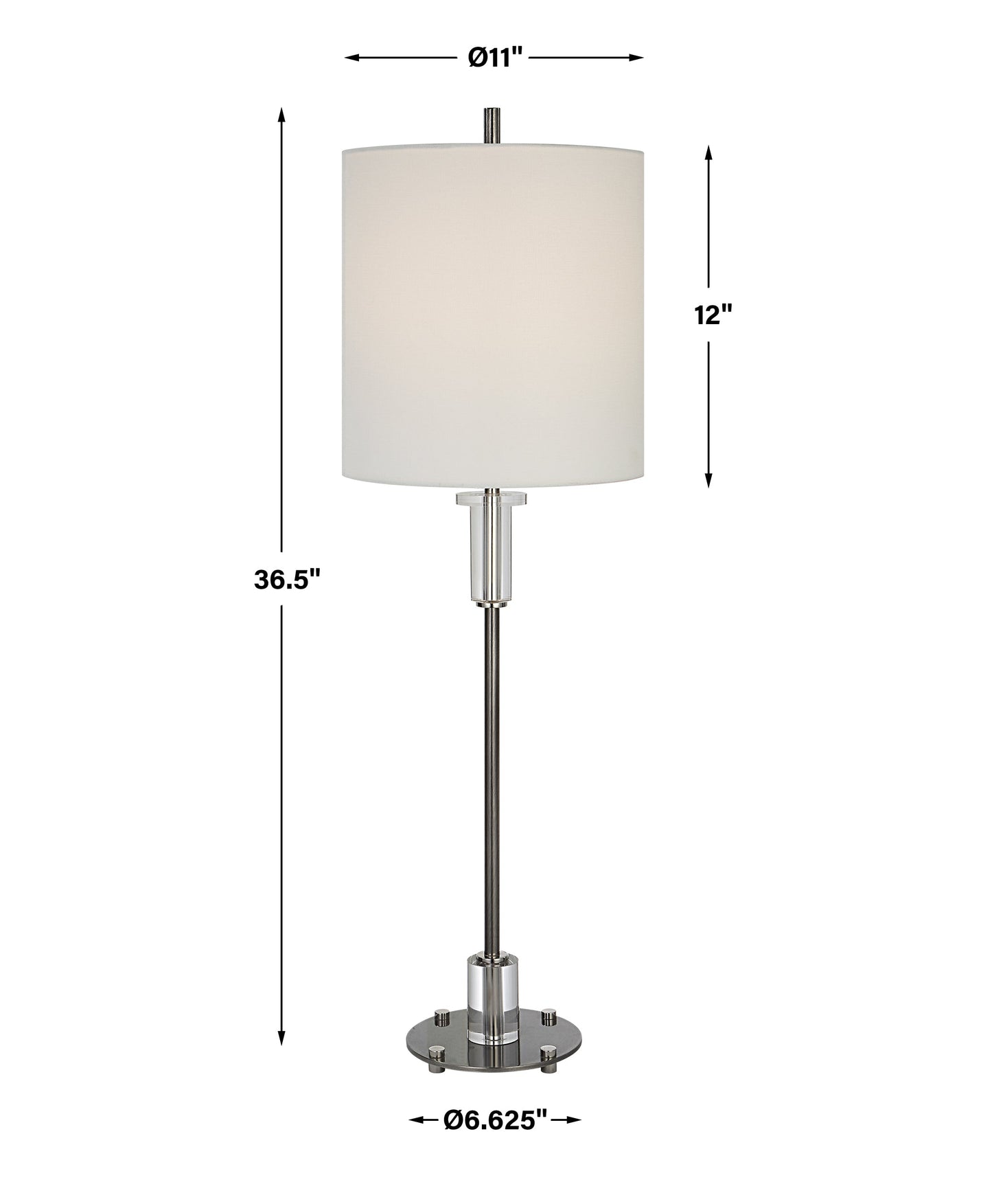 Uttermost Aurelia Steel Buffet Lamp