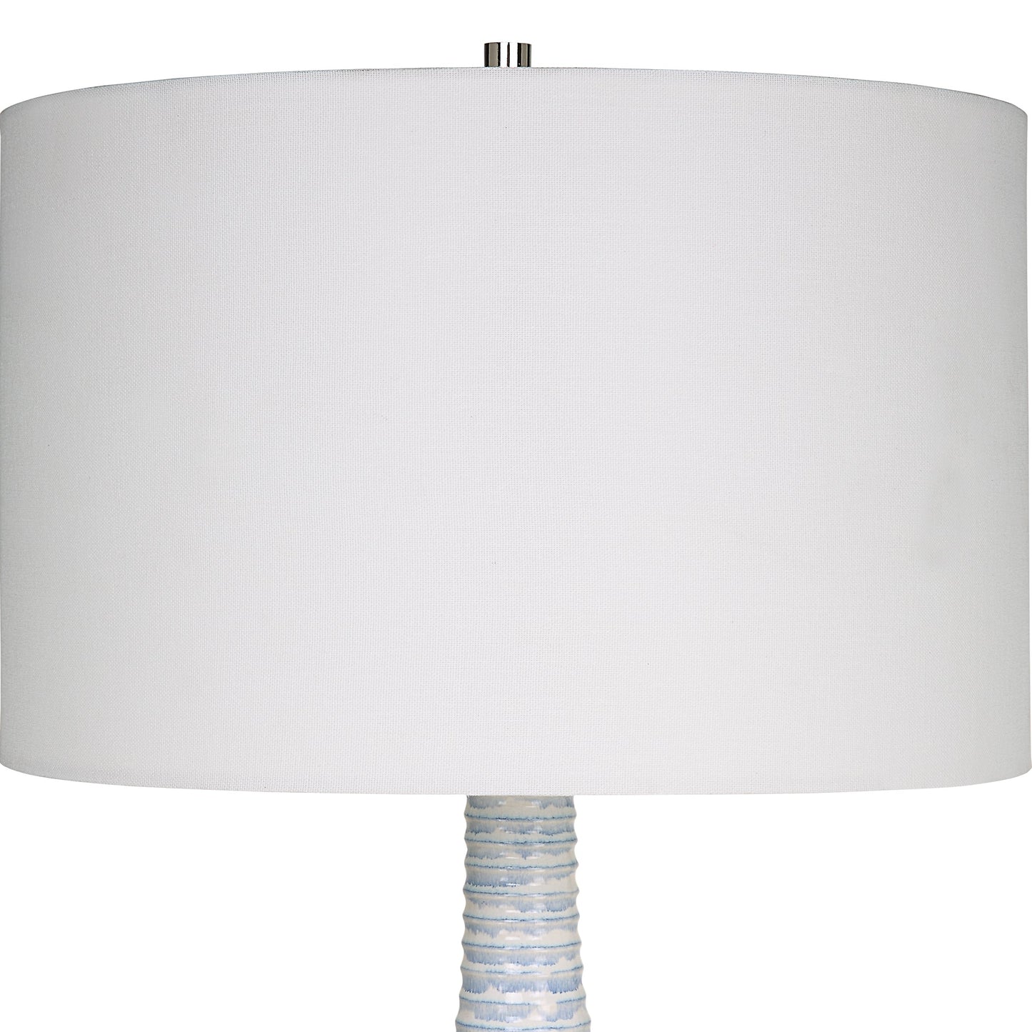 Uttermost Clariot Ribbed Blue Table Lamp