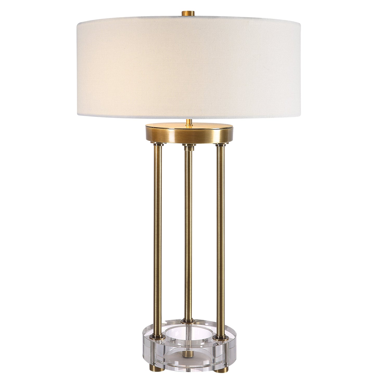 Uttermost Pantheon Brass Rod Table Lamp