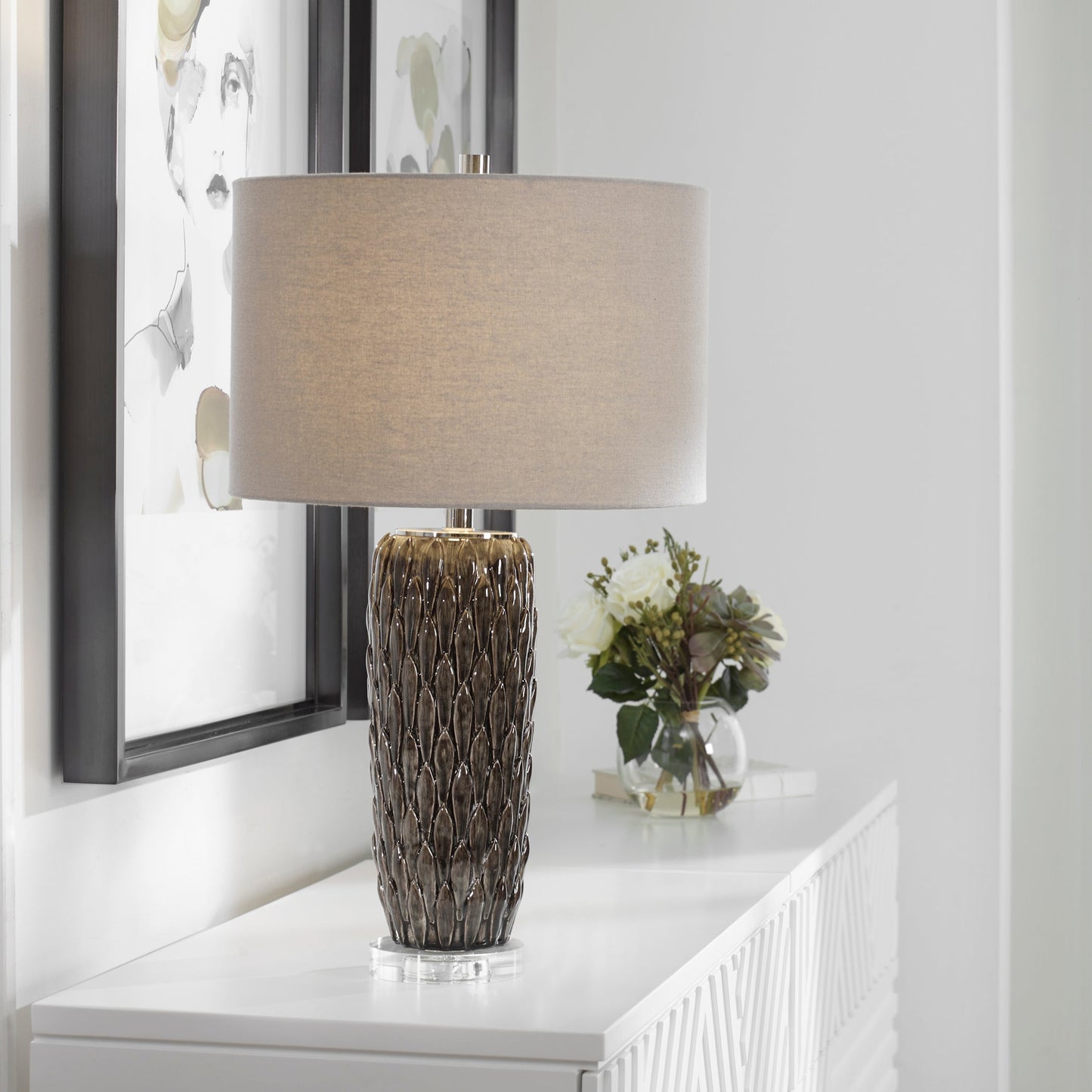 Uttermost Nettle Textured Table Lamp