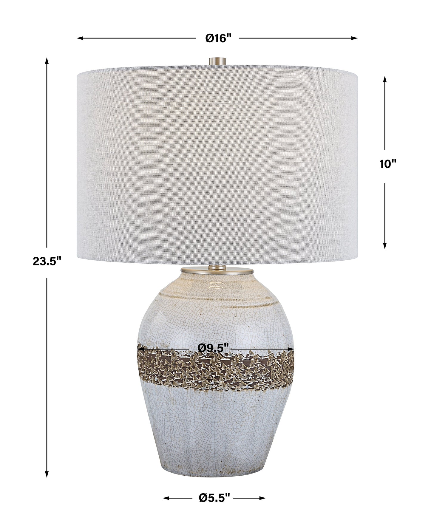 Uttermost Poul Crackled Table Lamp