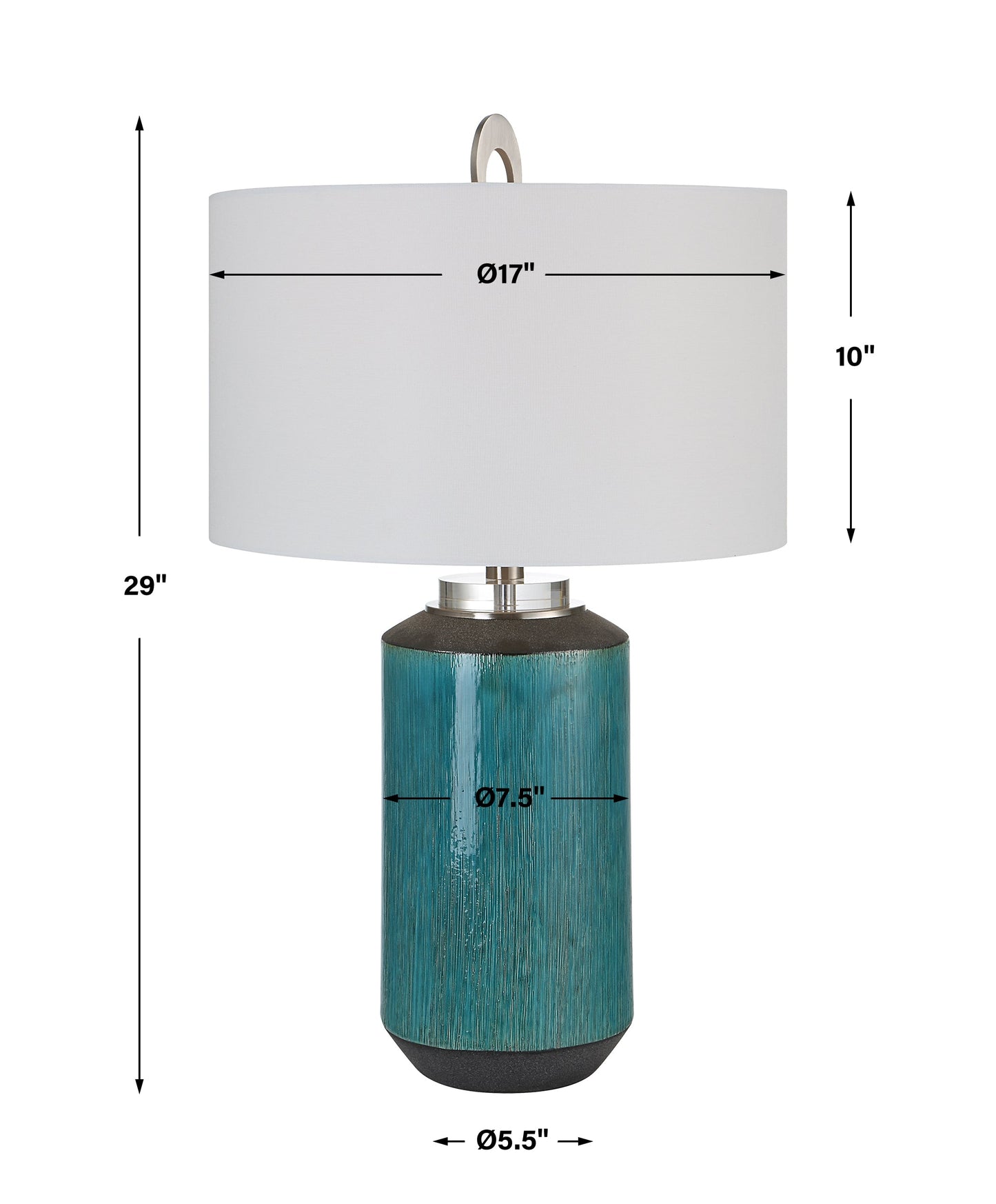 Uttermost Maui Aqua Blue Table Lamp