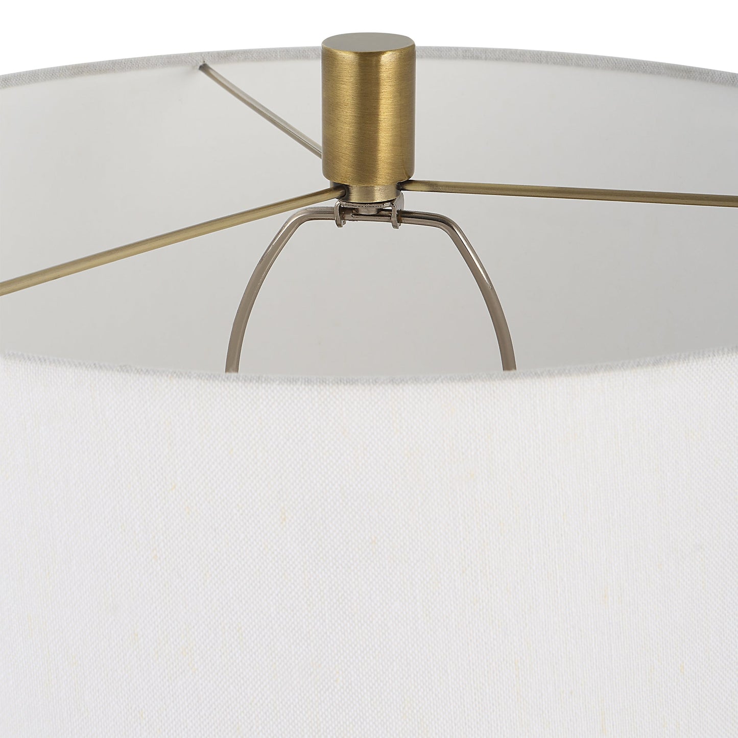 Uttermost Adelia Ivory & Brass Table Lamp