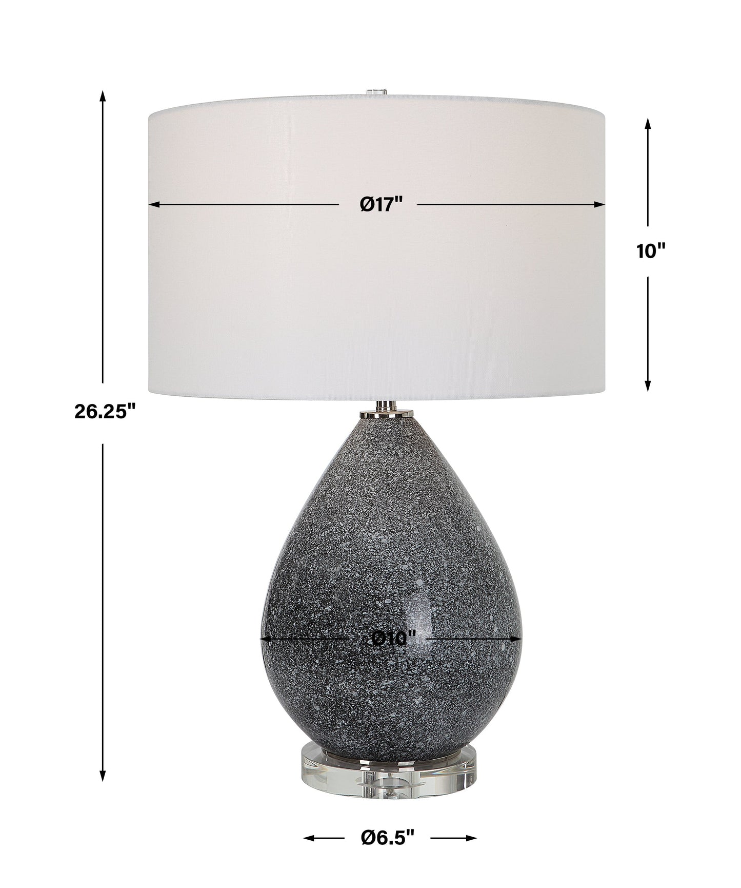 Uttermost Nebula Speckled Glaze Table Lamp