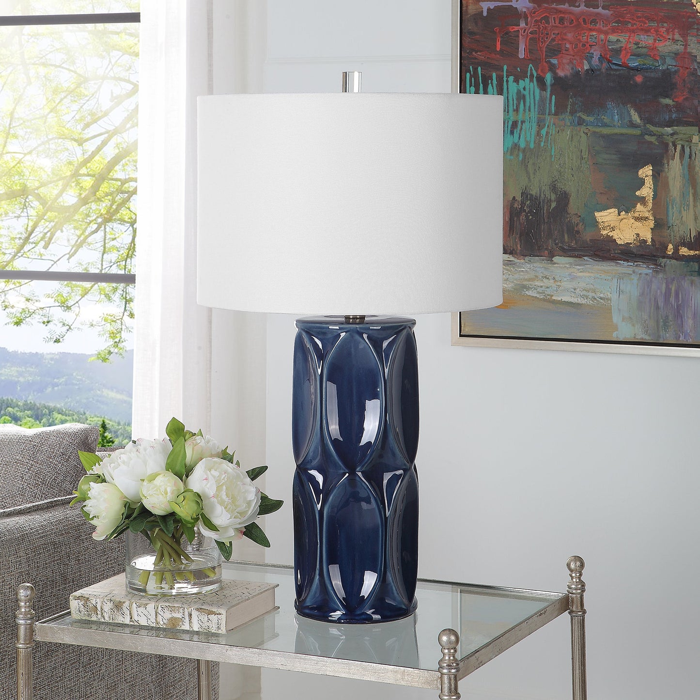 Uttermost Sinclair Blue Table Lamp