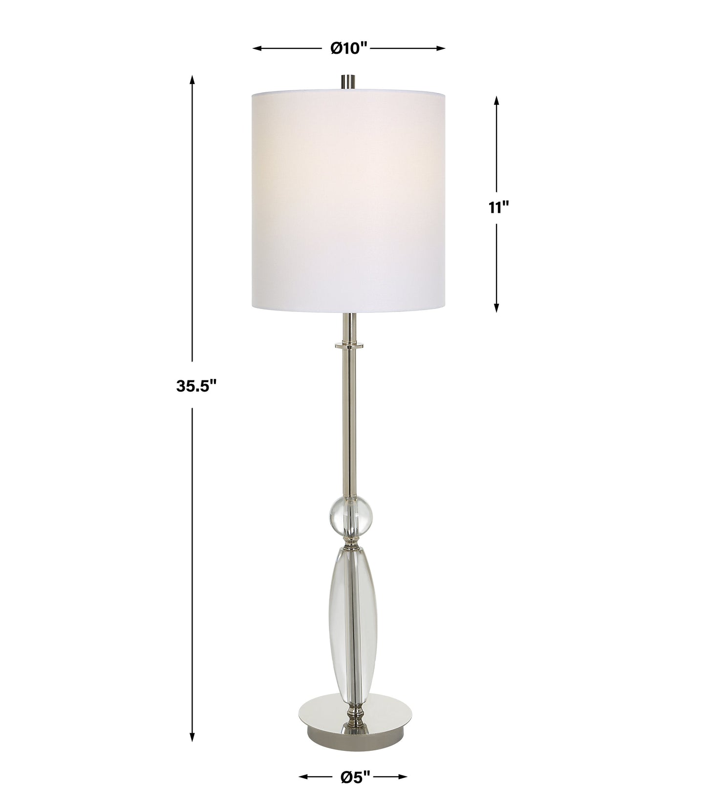 Uttermost Sceptre Crystal Buffet Lamp