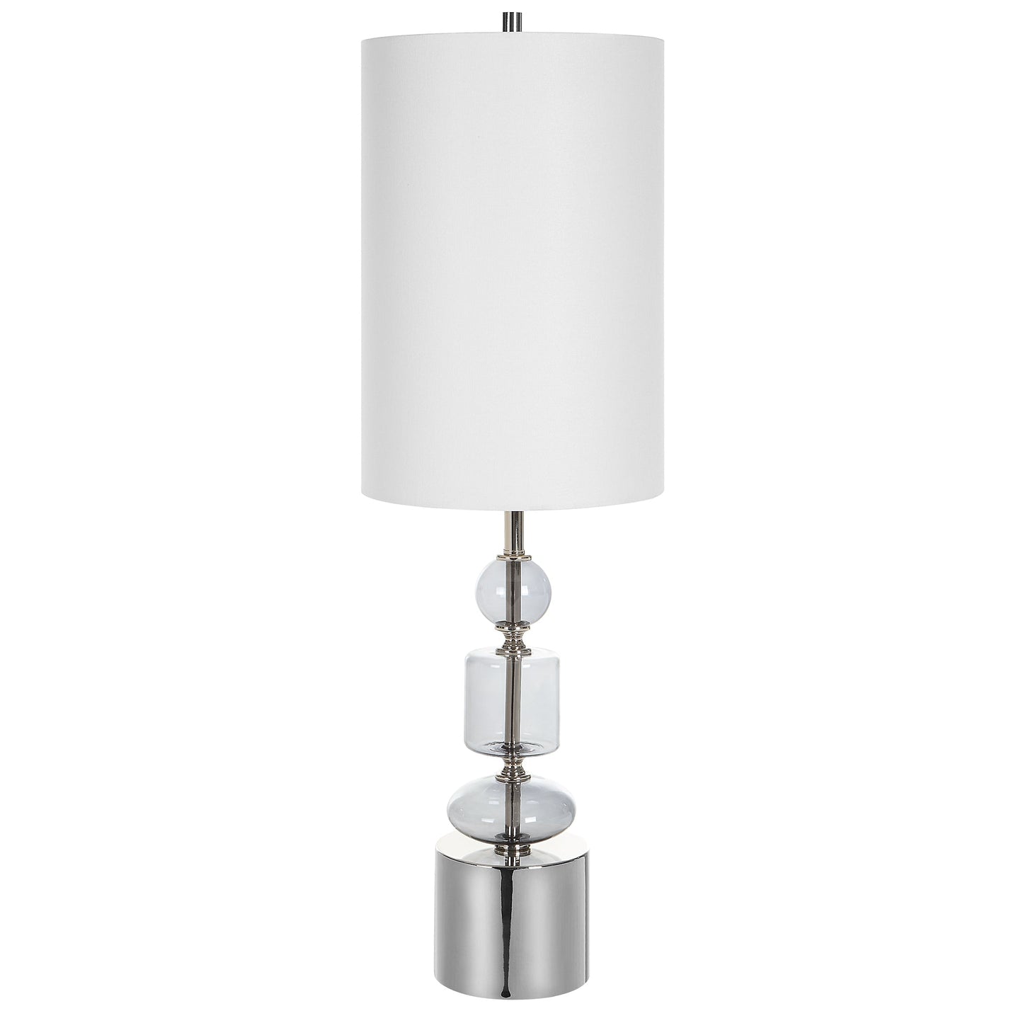 Uttermost Stratus Gray Glass Buffet Lamp