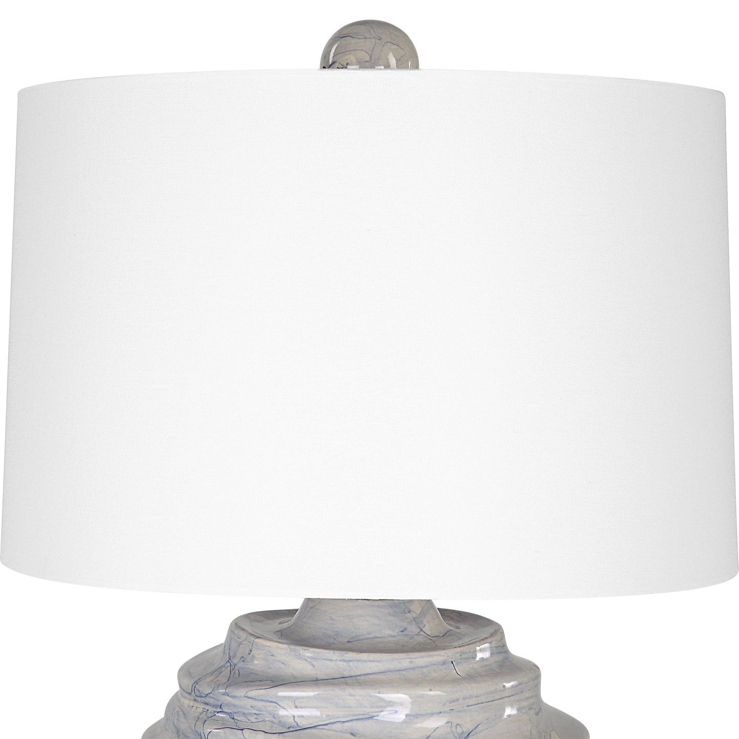 Uttermost Waves Blue & White Accent Lamp