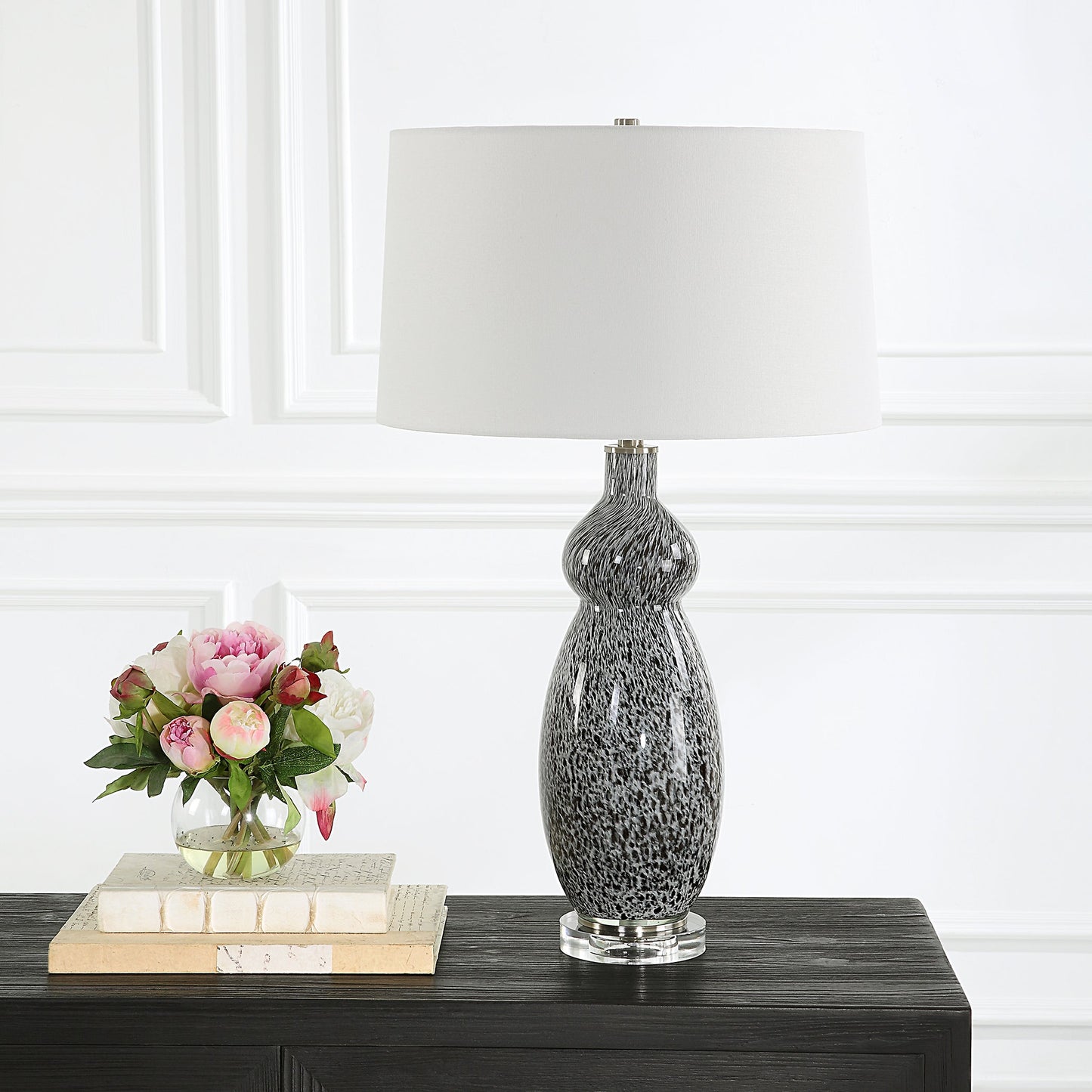 Uttermost Velino Curvy Glass Table Lamp