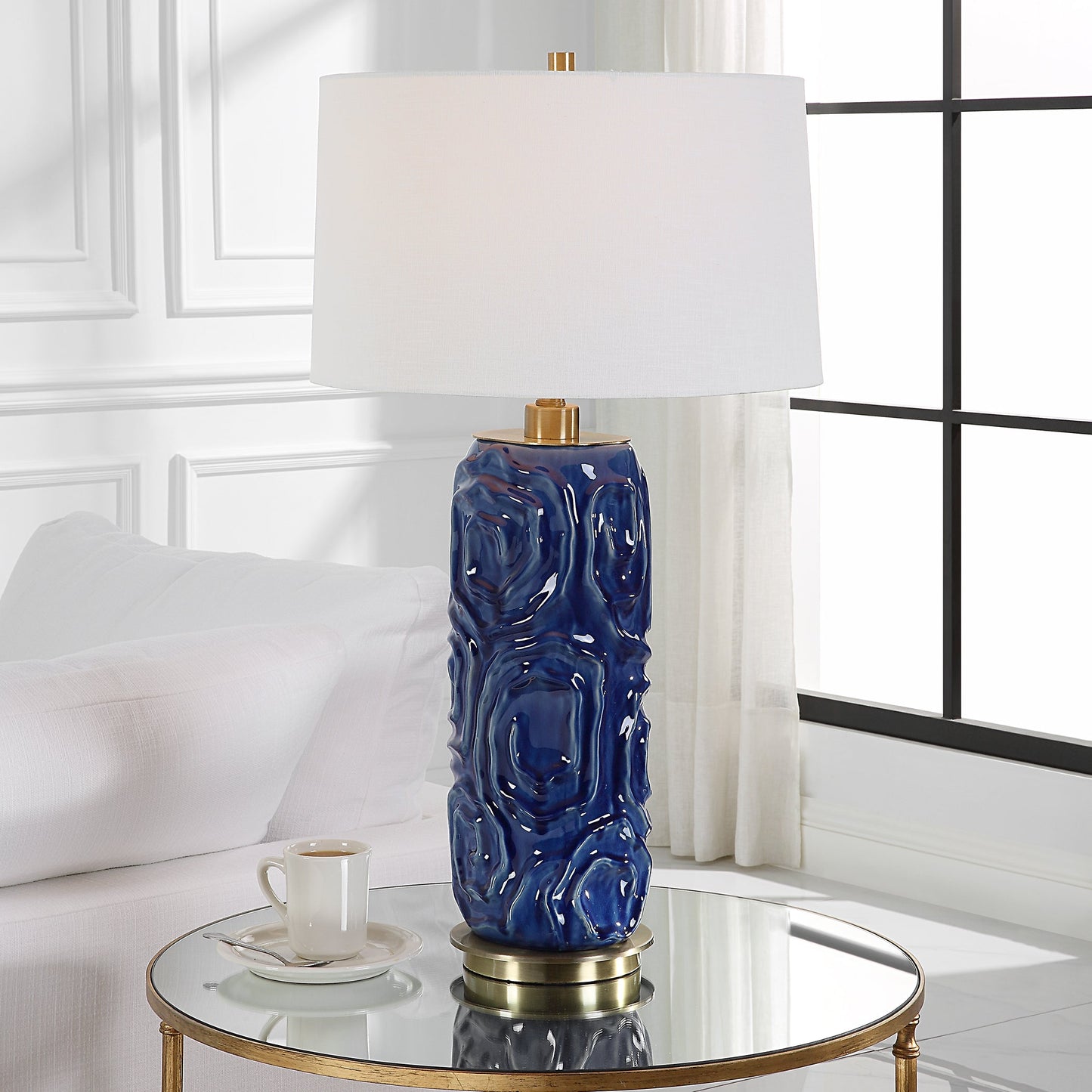 Uttermost Zade Blue Table Lamp