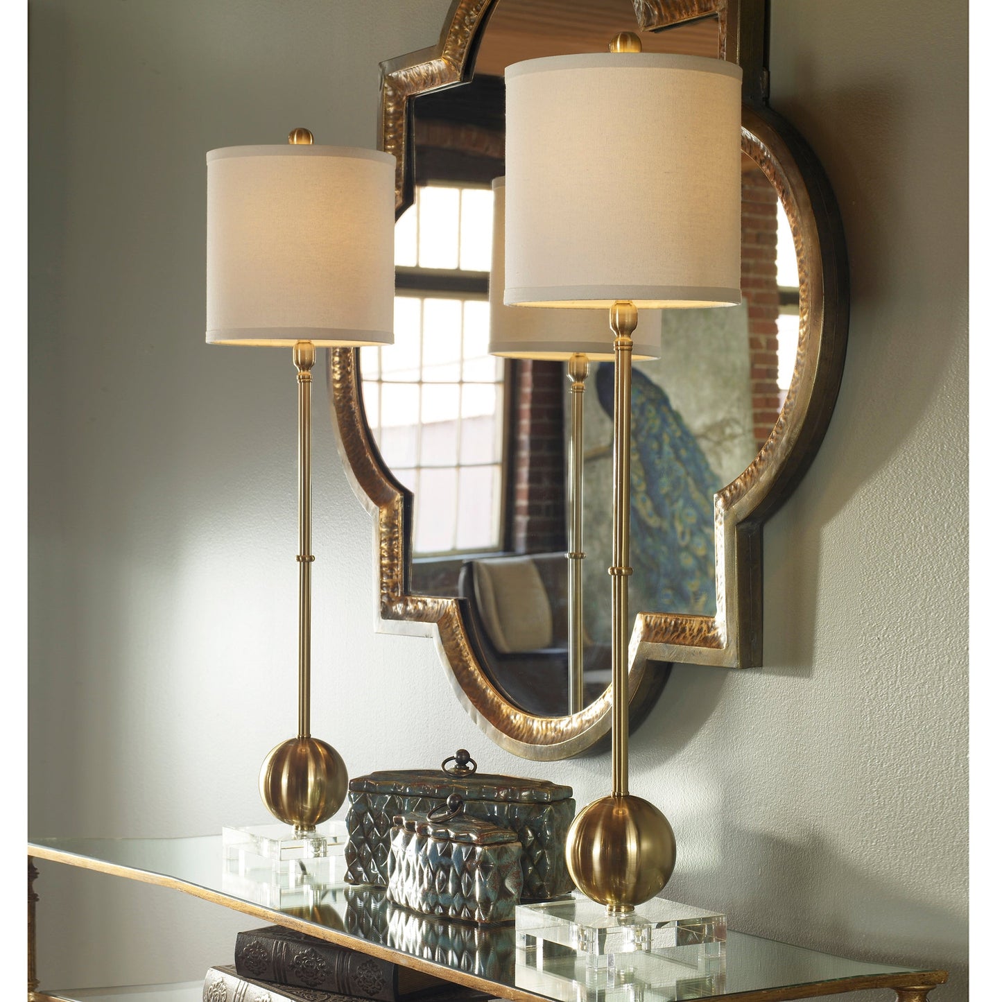 Uttermost Laton Brass Buffet Lamp