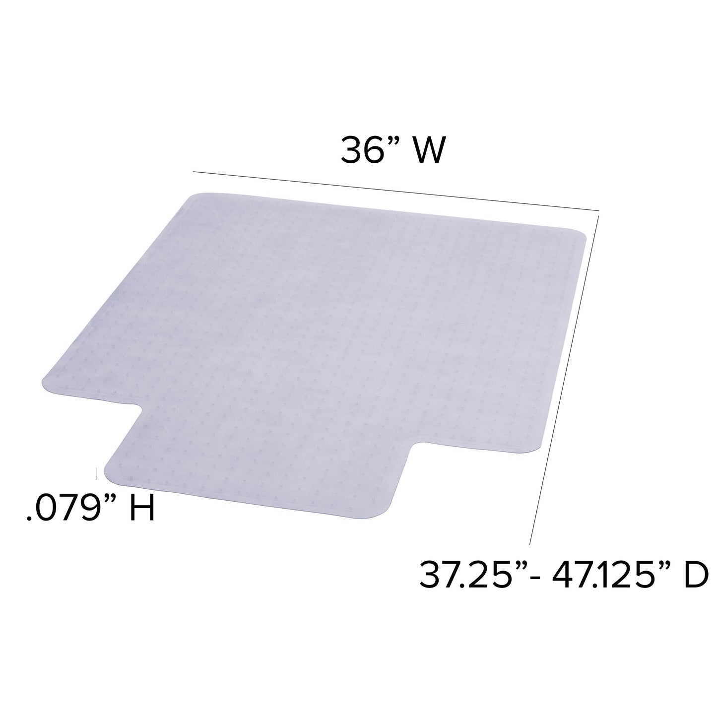 36x48 Clear Chair Mat-Lip MAT-CM11113FD-GG