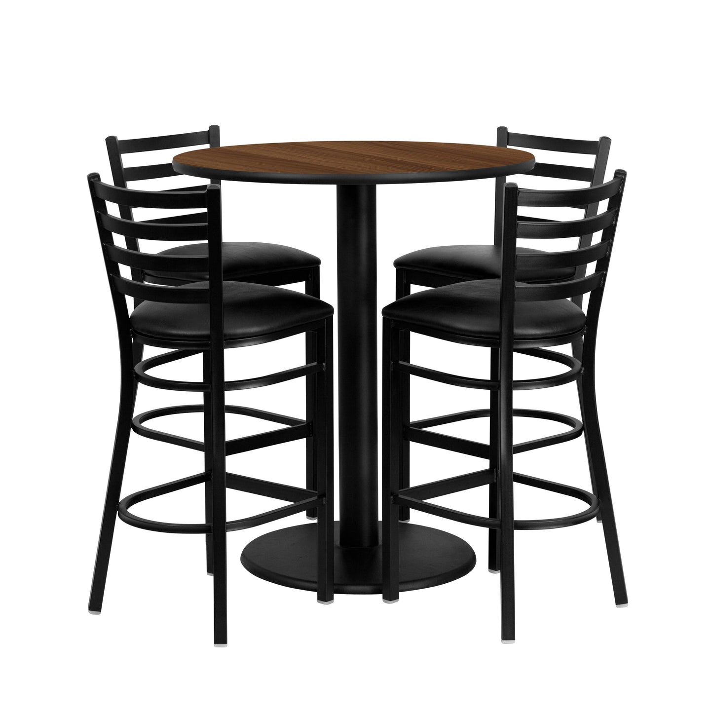 36RD WA Bar Table-BK VYL Seat MD-0011-GG