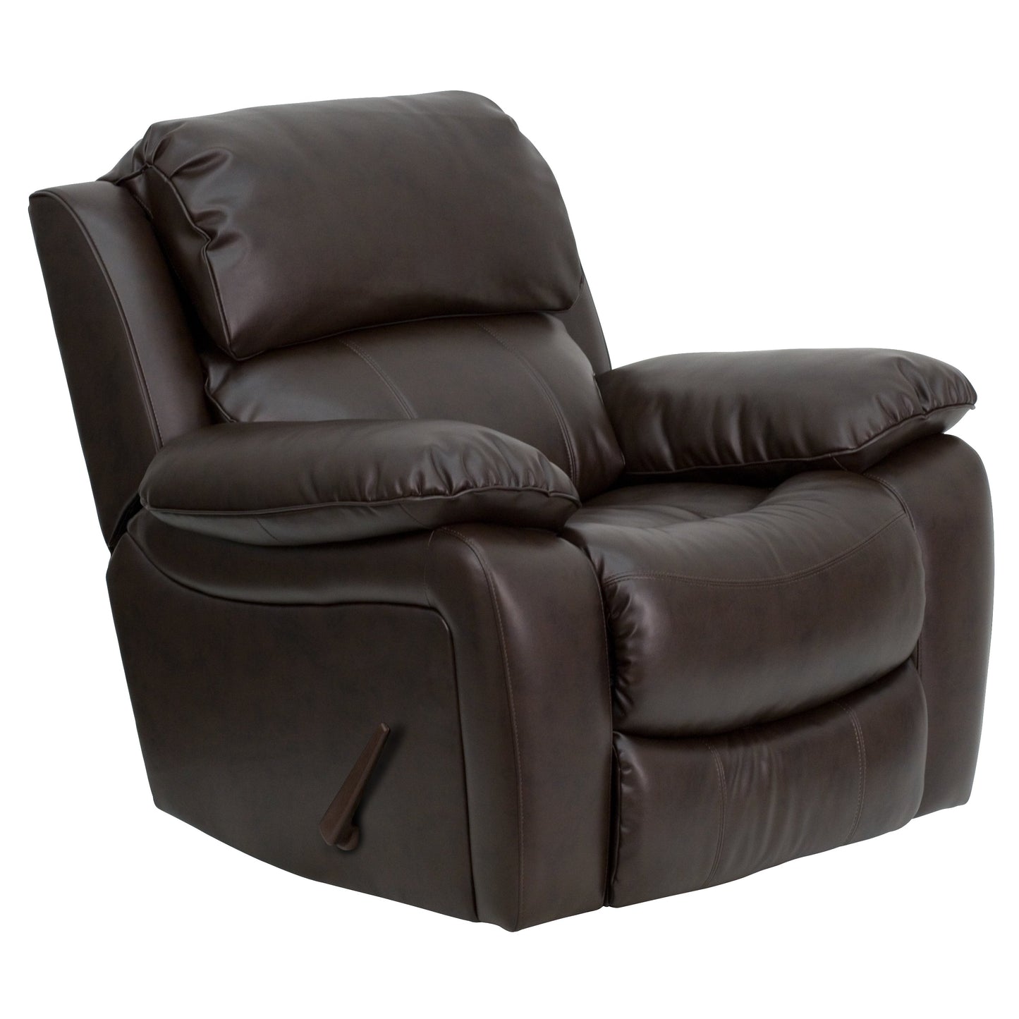 Brown Leather Rocker Recliner MEN-DA3439-91-BRN-GG